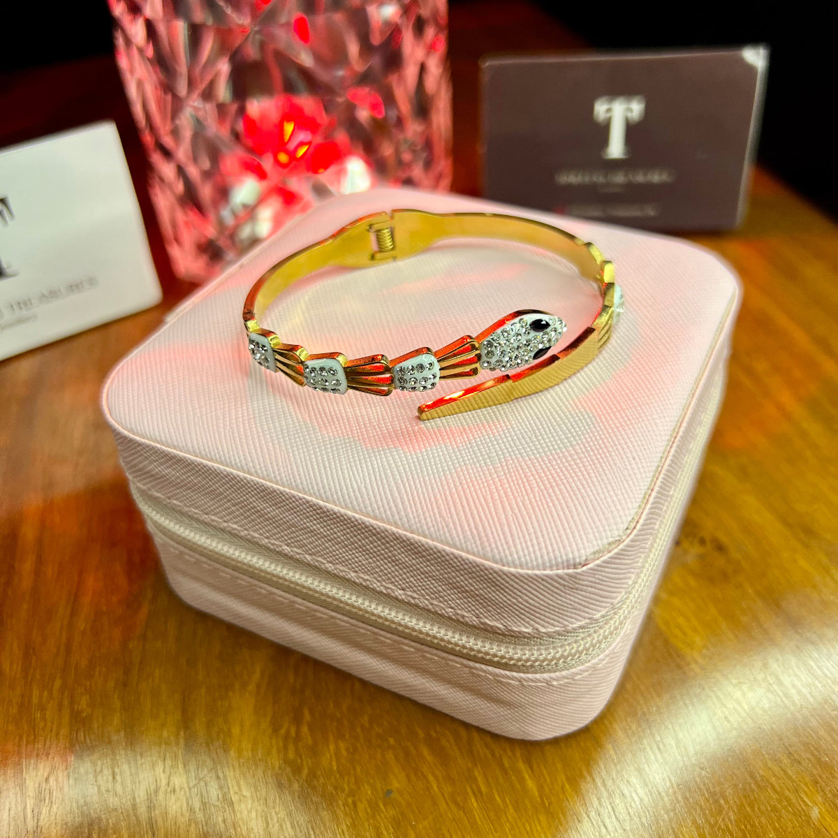 Premium Quality Stainless Steel 18k Bvlgari Inspired Handcuff