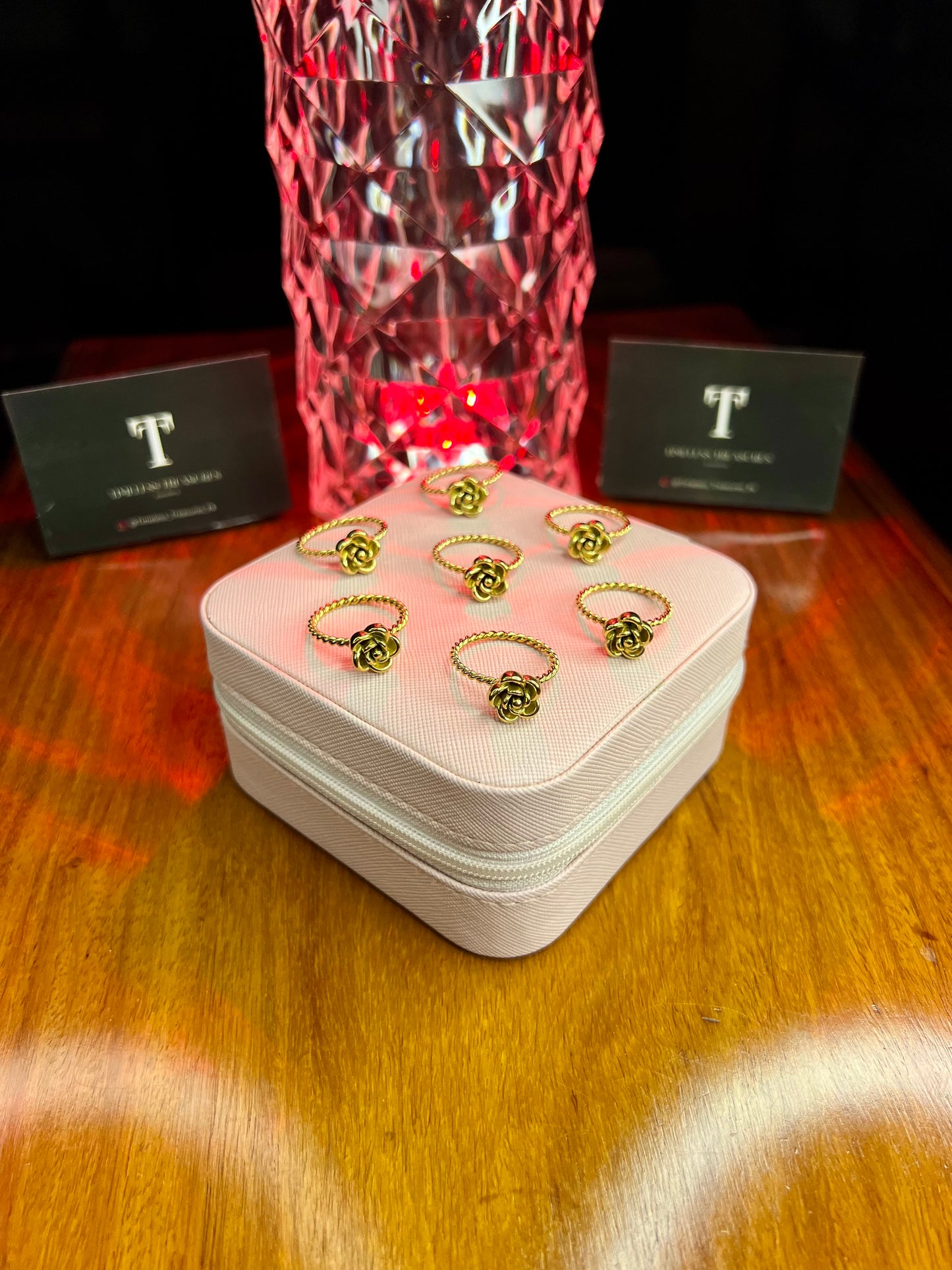 Premium Quality Stainless Steel 18k Rose Gold Ring