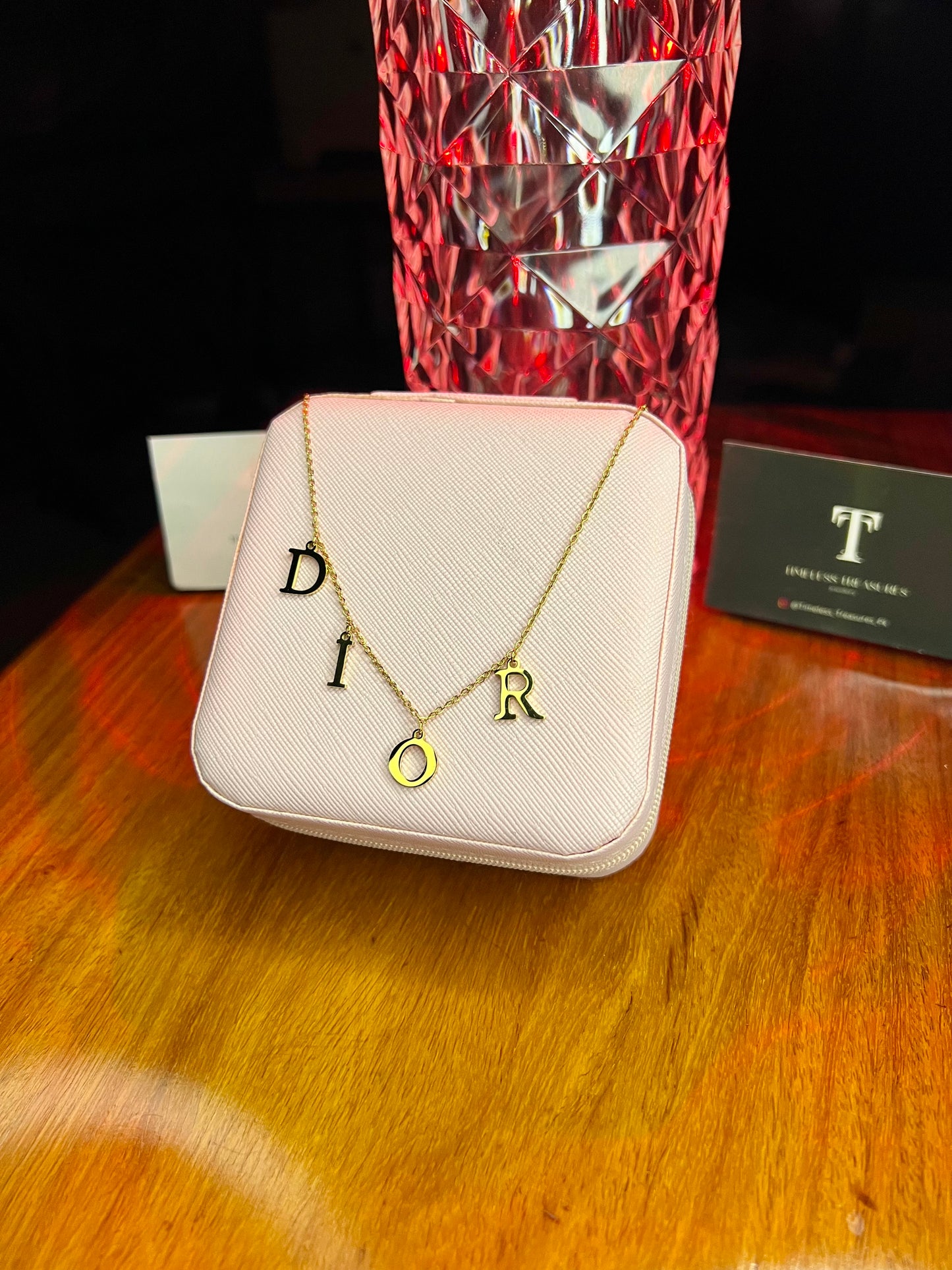 Premium Quality Stainless Steel 18k Dior Gold Necklace