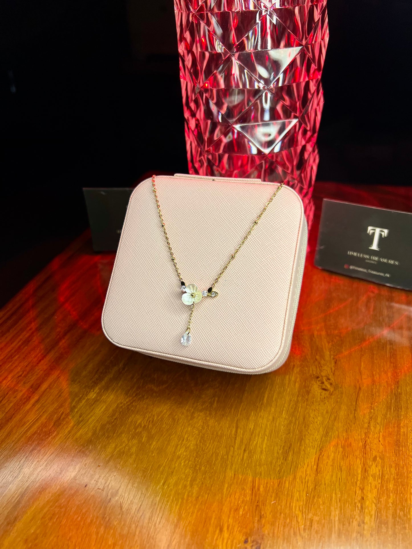 Premium Quality Stainless Steel 18k Blossom Glow Necklace