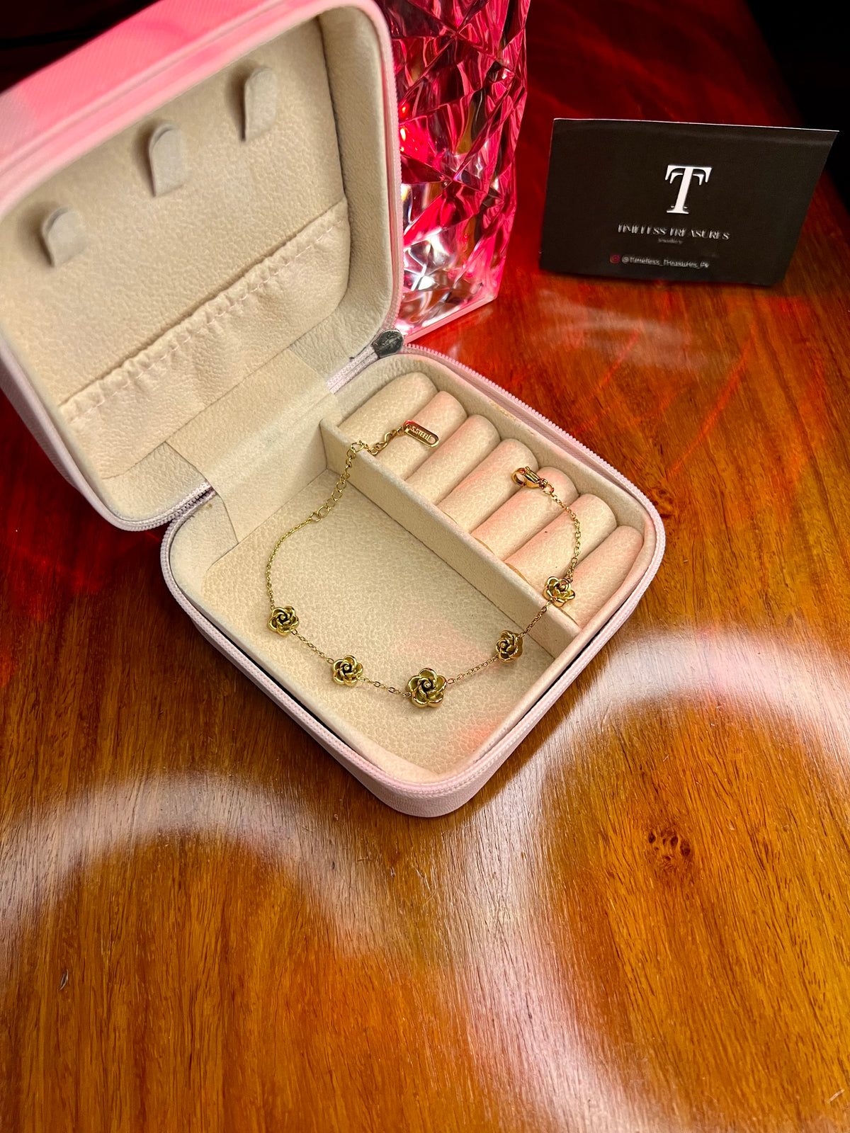Premium Quality Stainless Steel 18k Divine Rose Gold Bracelet