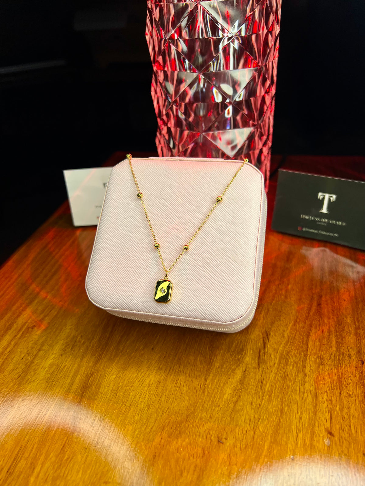 Premium Quality Stainless Steel 18k Shining Star Ball Chain Necklace