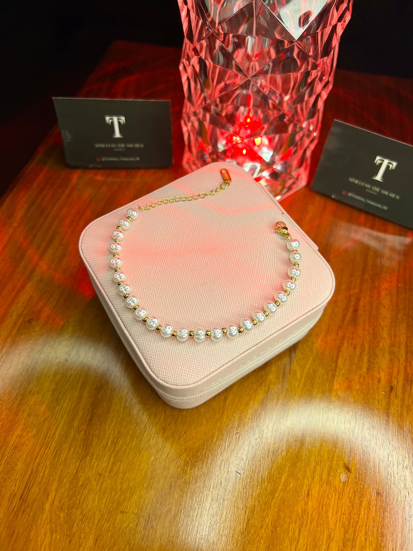 Premium Quality Stainless Steel 18k Luxury Pearl Gold Bracelet