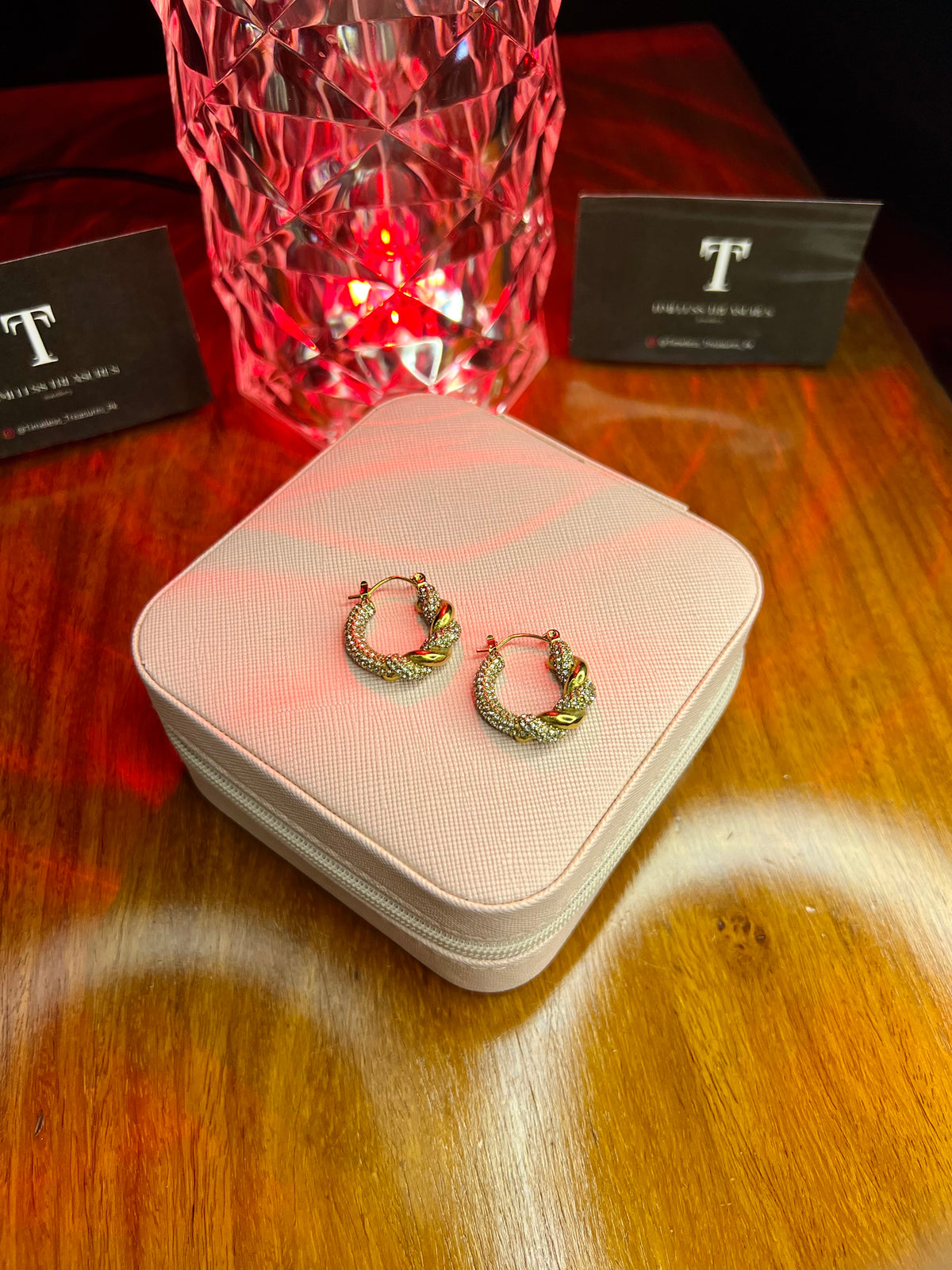 Premium Quality Stainless Steel 18k Royal Elegance Earrings