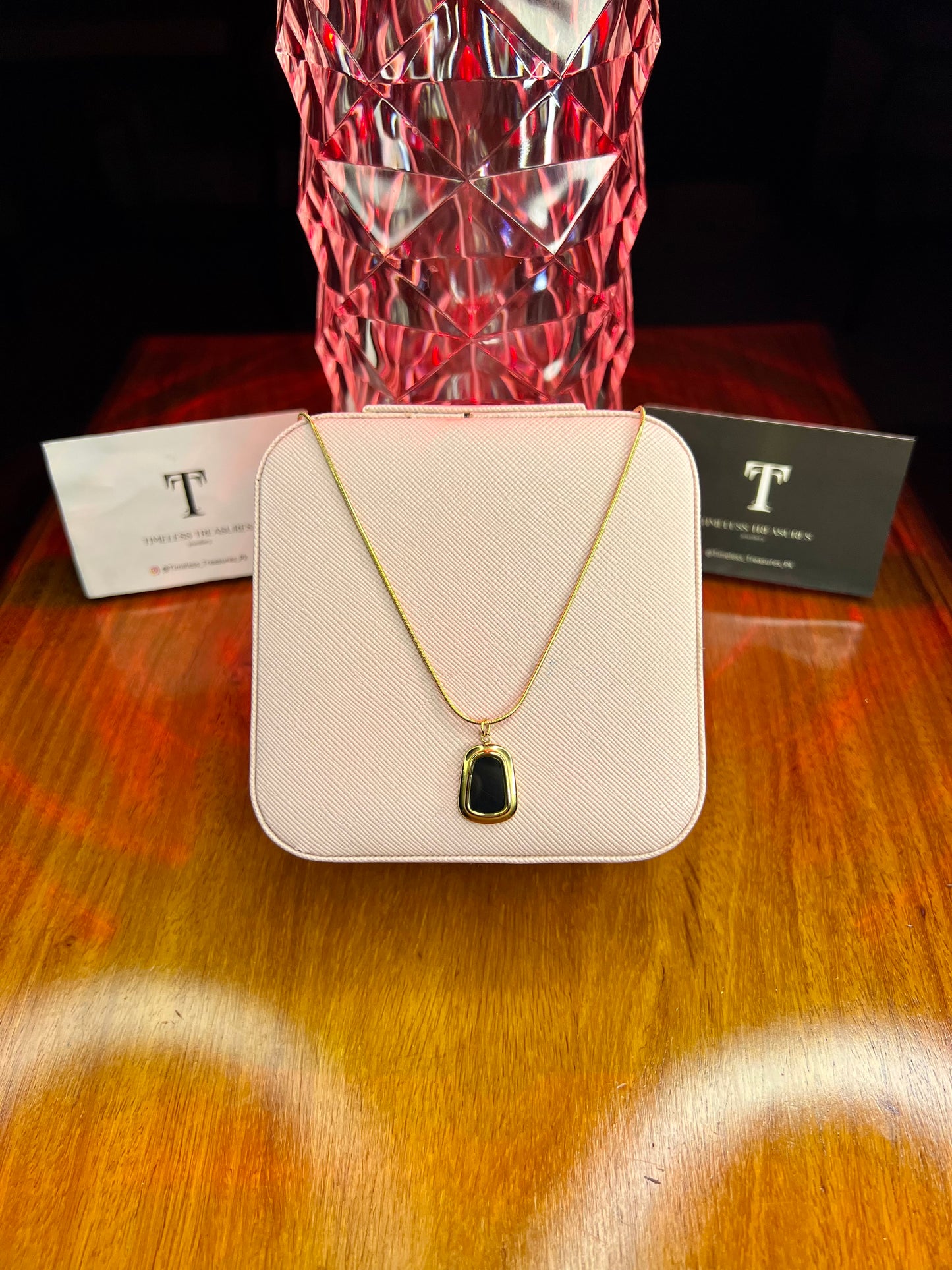 Premium Quality Stainless Steel 18k Black n Gold Fine Chain Necklace