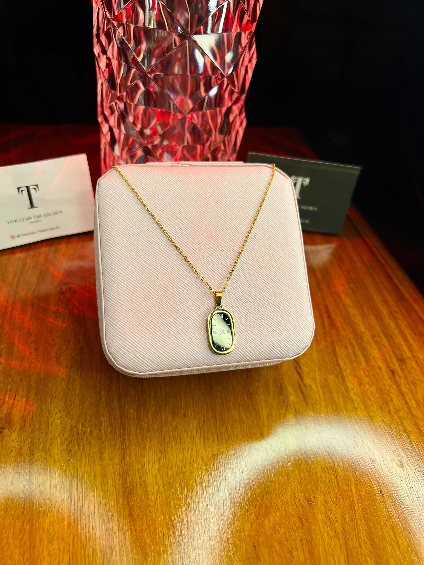 Premium Quality Stainless Steel 18k Timless Watch Necklace