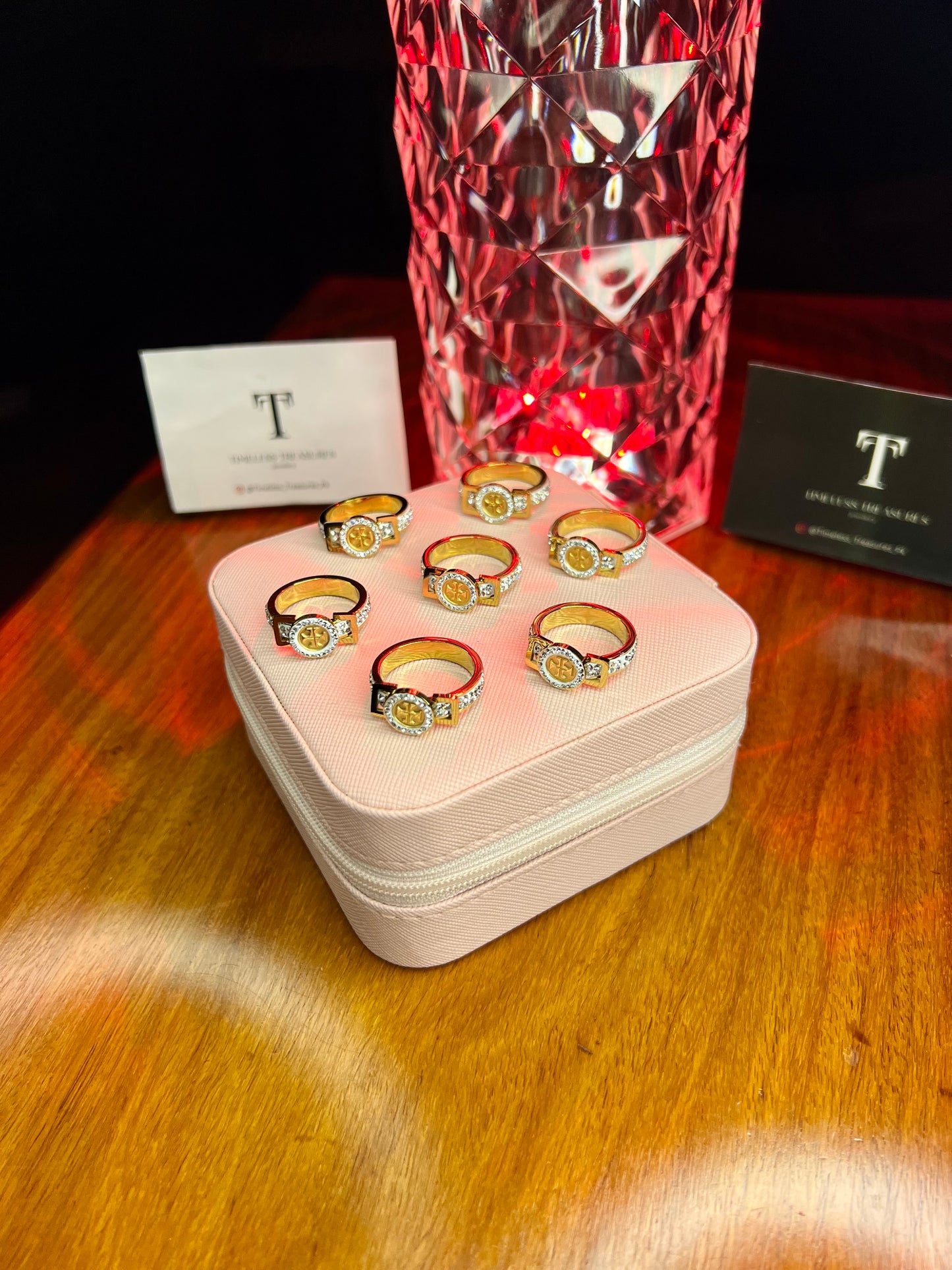 Premium Quality Stainless Steel 18k Tory Royal Ring