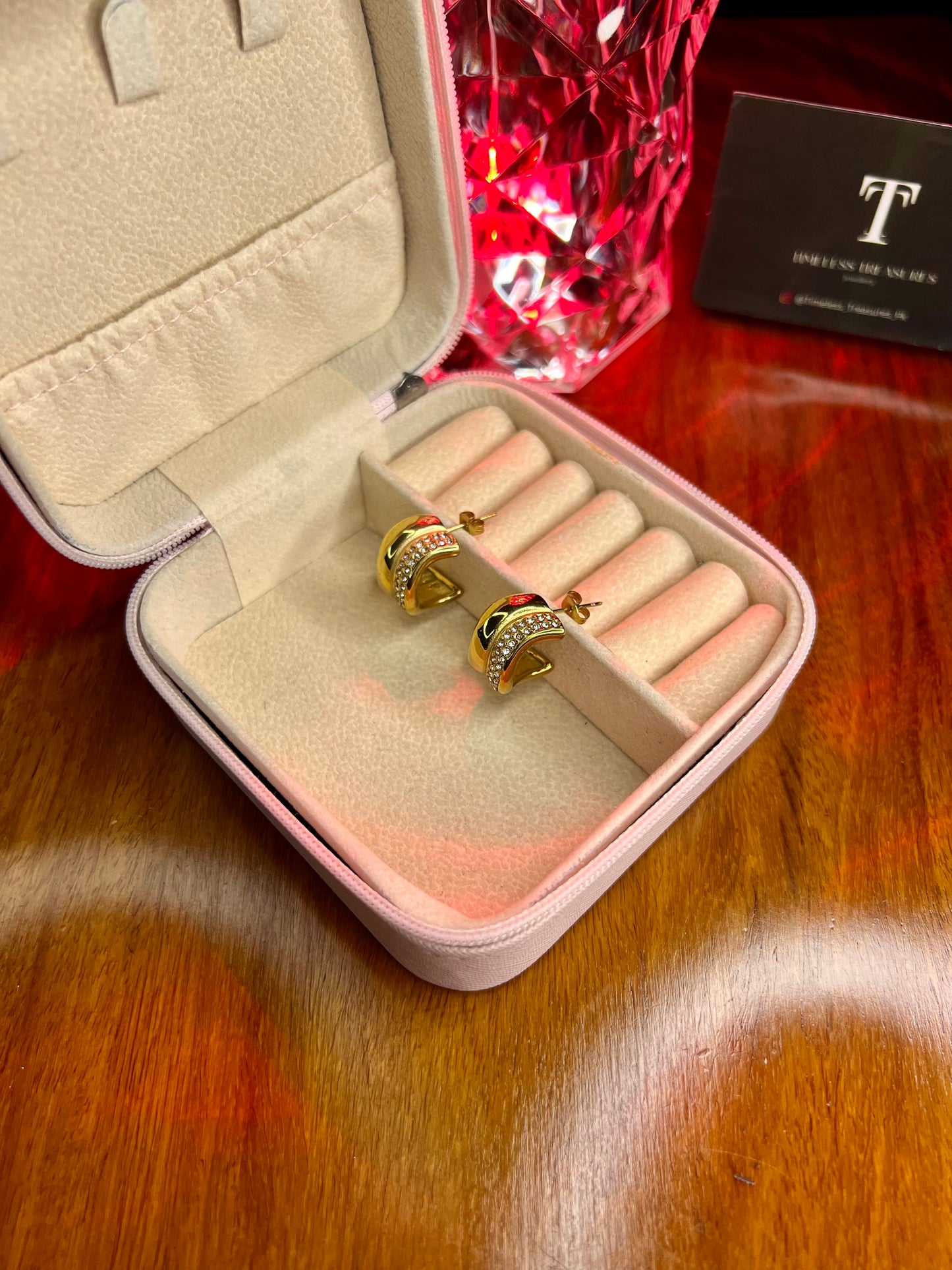 Premium Quality Stainless Steel 18k Nova Glow Earrings
