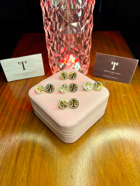 Premium Quality Stainless Steel 18k Tory Classic EarStuds
