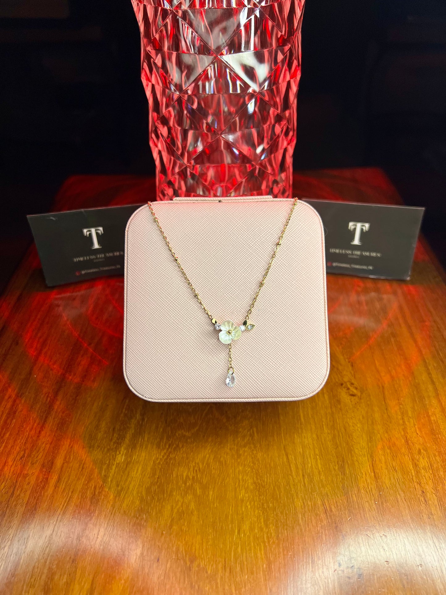Premium Quality Stainless Steel 18k Blossom Glow Necklace