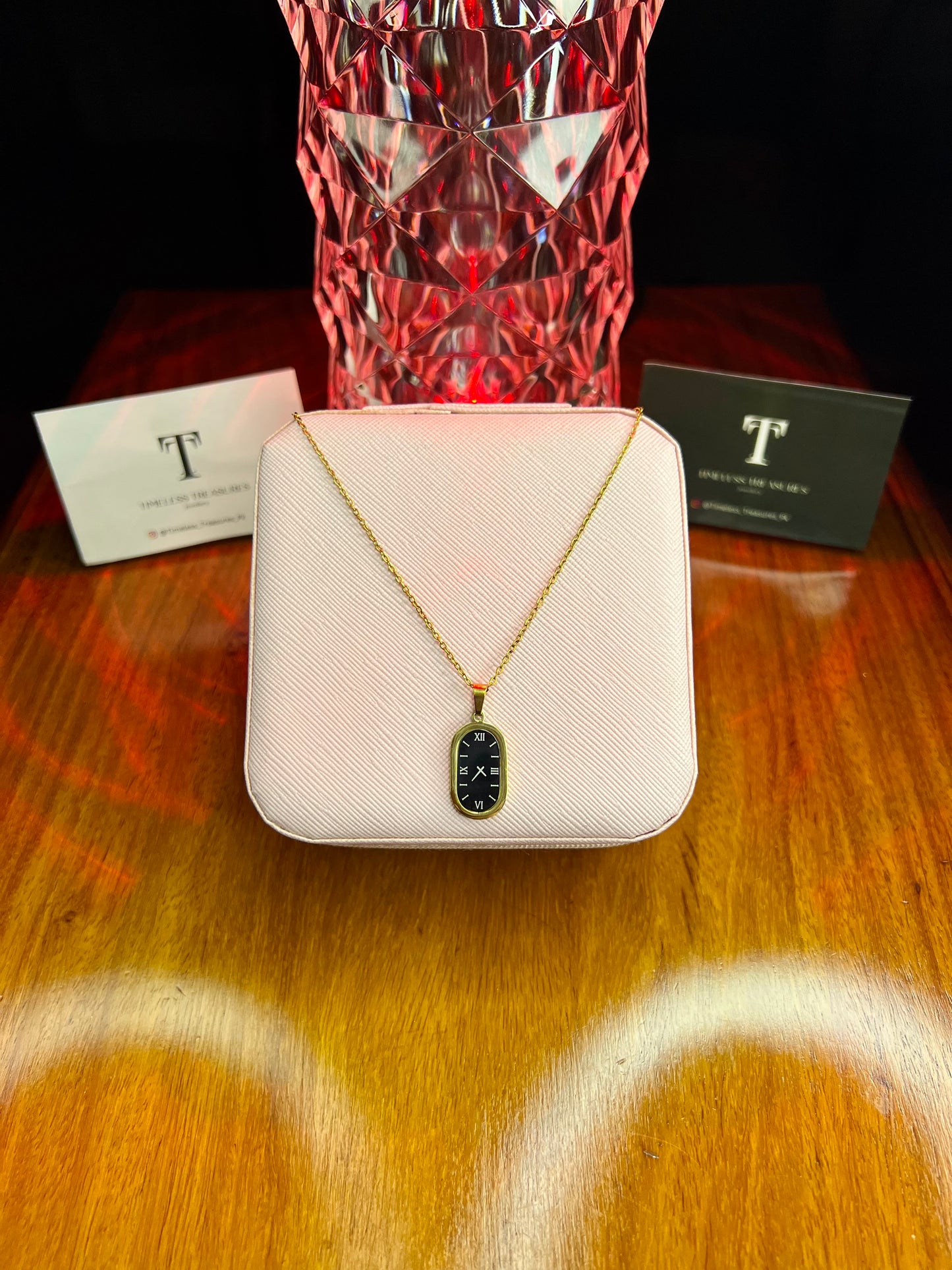 Premium Quality Stainless Steel 18k Timless Watch Necklace