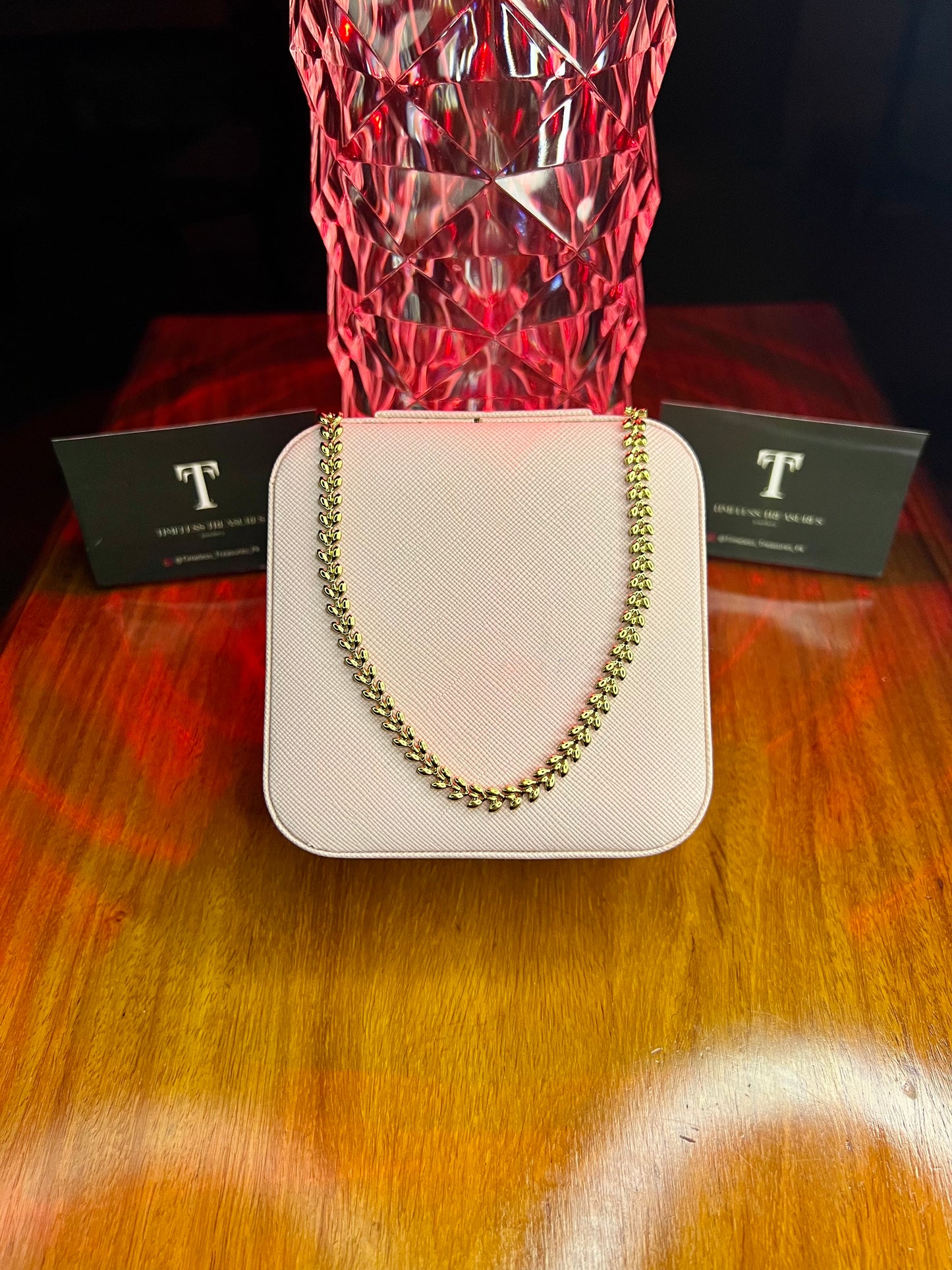 Premium Quality Stainless Steel 18k Amour Shine Necklace