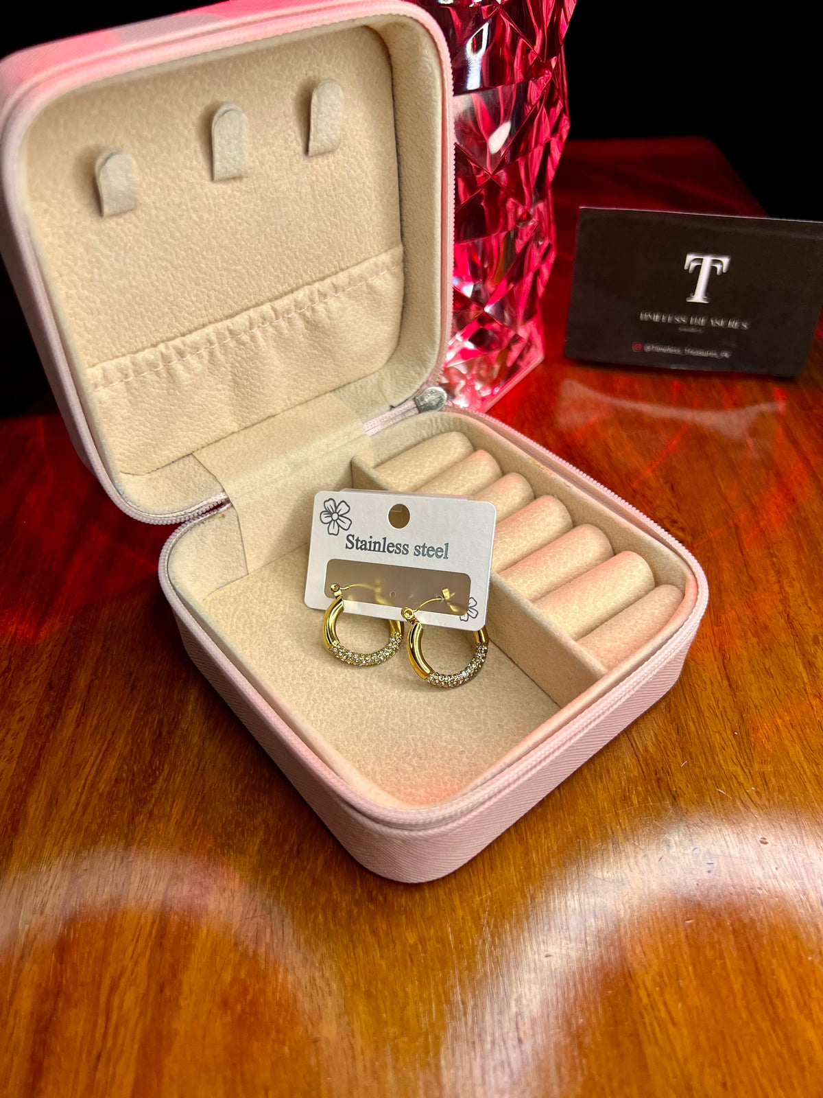 Premium Quality Stainless Steel 18k Royal Gold Earrings
