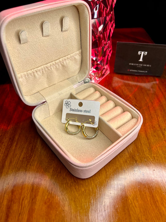 Premium Quality Stainless Steel 18k Royal Gold Earrings