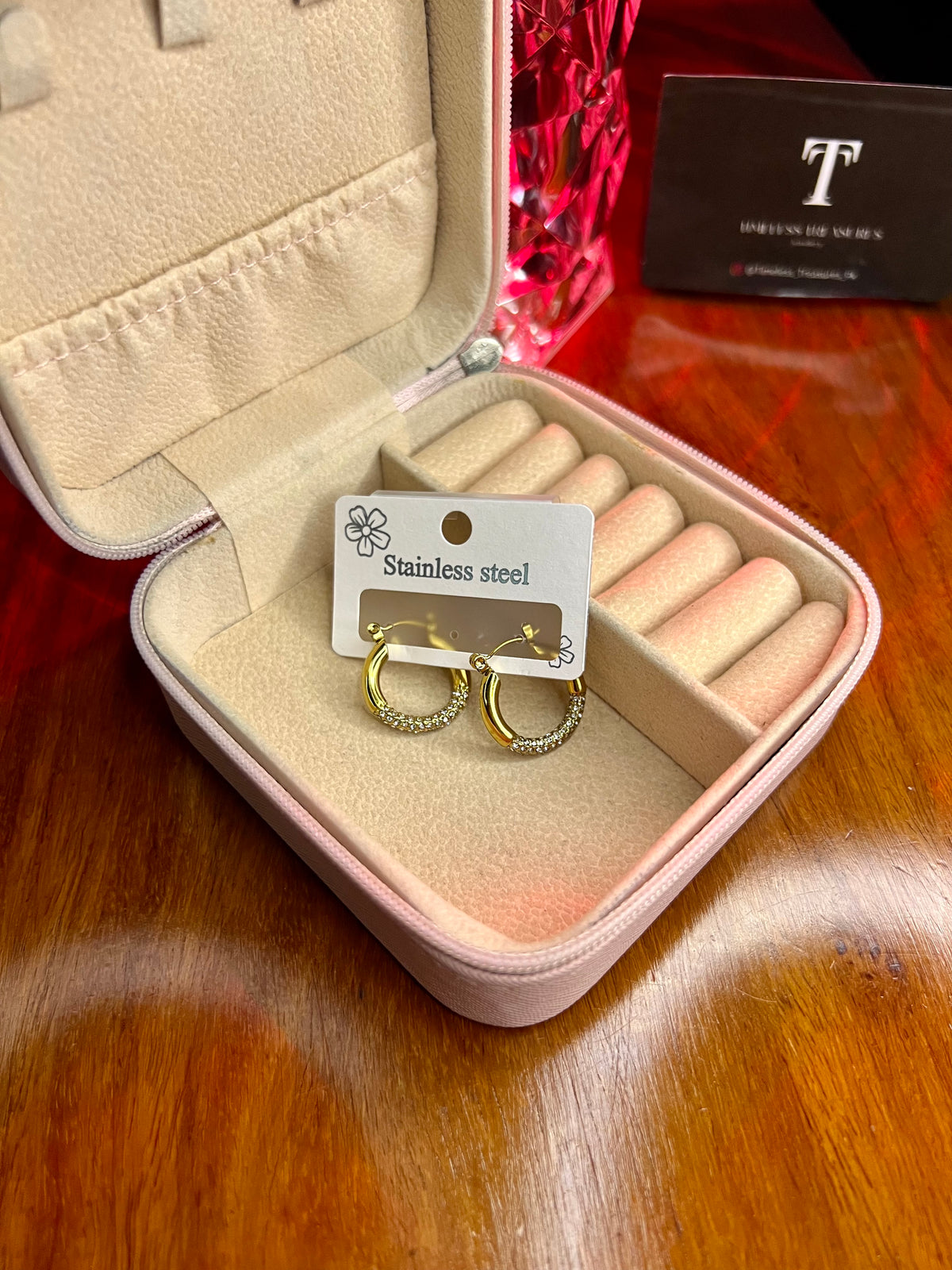 Premium Quality Stainless Steel 18k Royal Gold Earrings