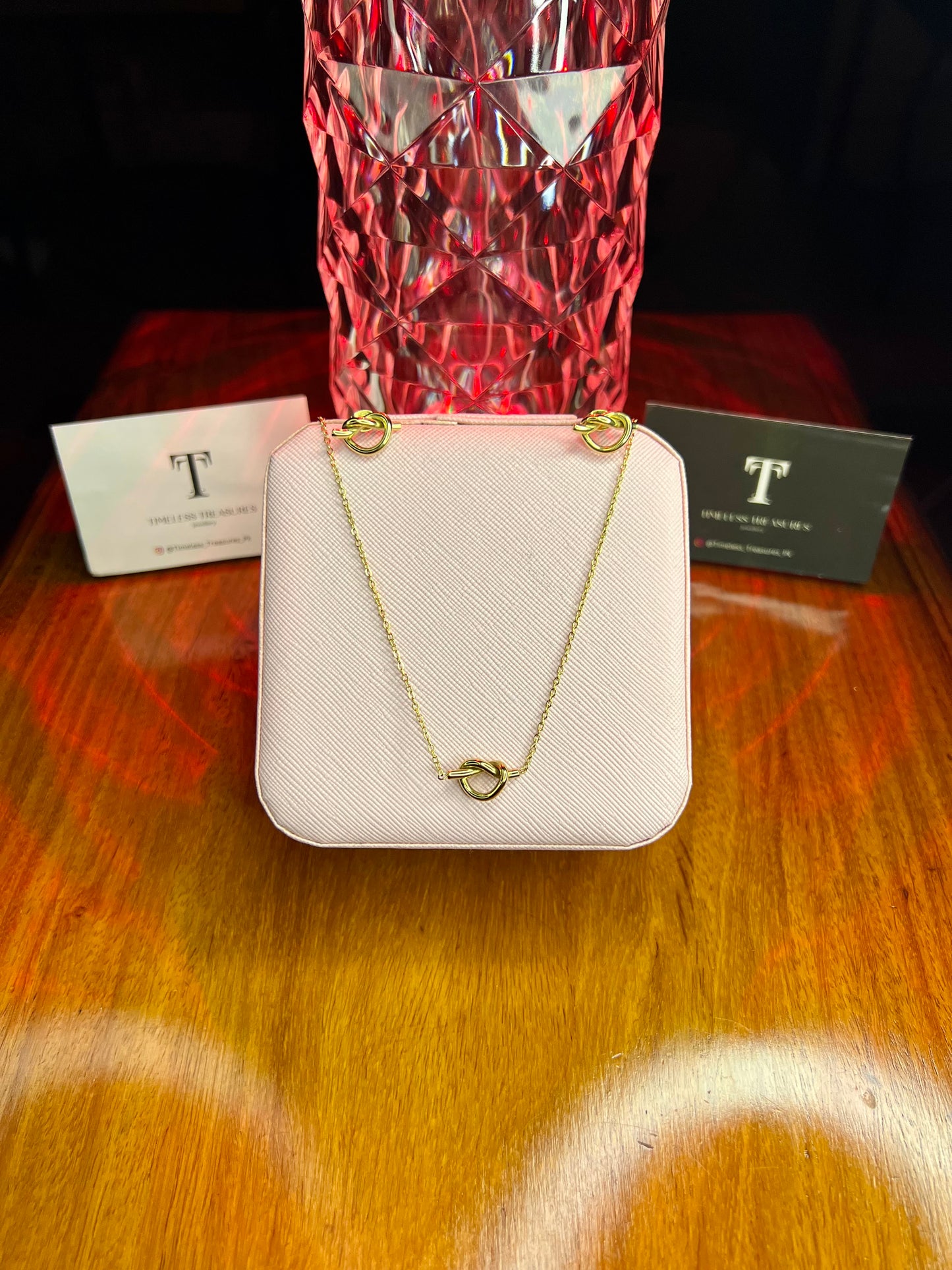 Premium Quality Stainless Steel 18k Infinity Loop Set
