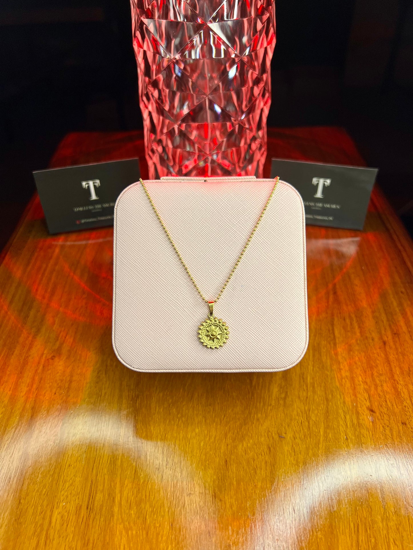 Premium Quality Stainless Steel 18k Solar Gold Necklace