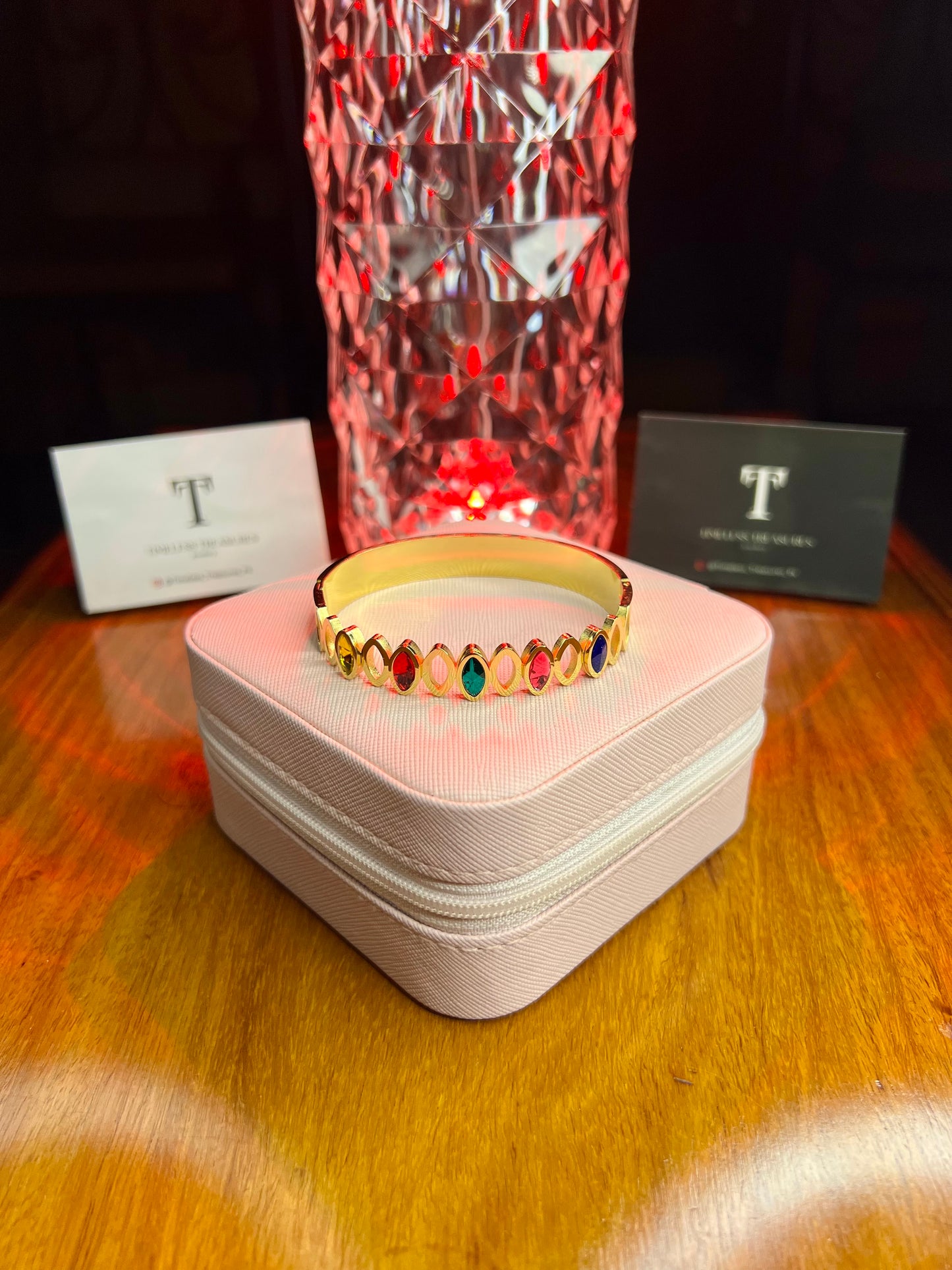 Premium Quality Stainless Steel 18k Prism Glow Cuff