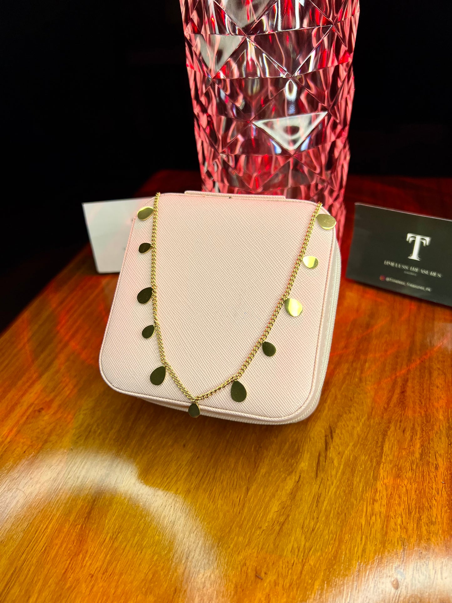 Premium Quality Stainless Steel 18k Gold Petal Necklace