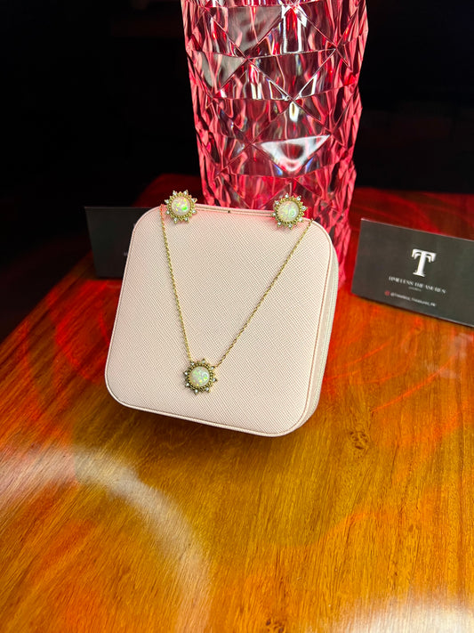 Premium Quality Stainless Steel 18k Starlight Halo Set