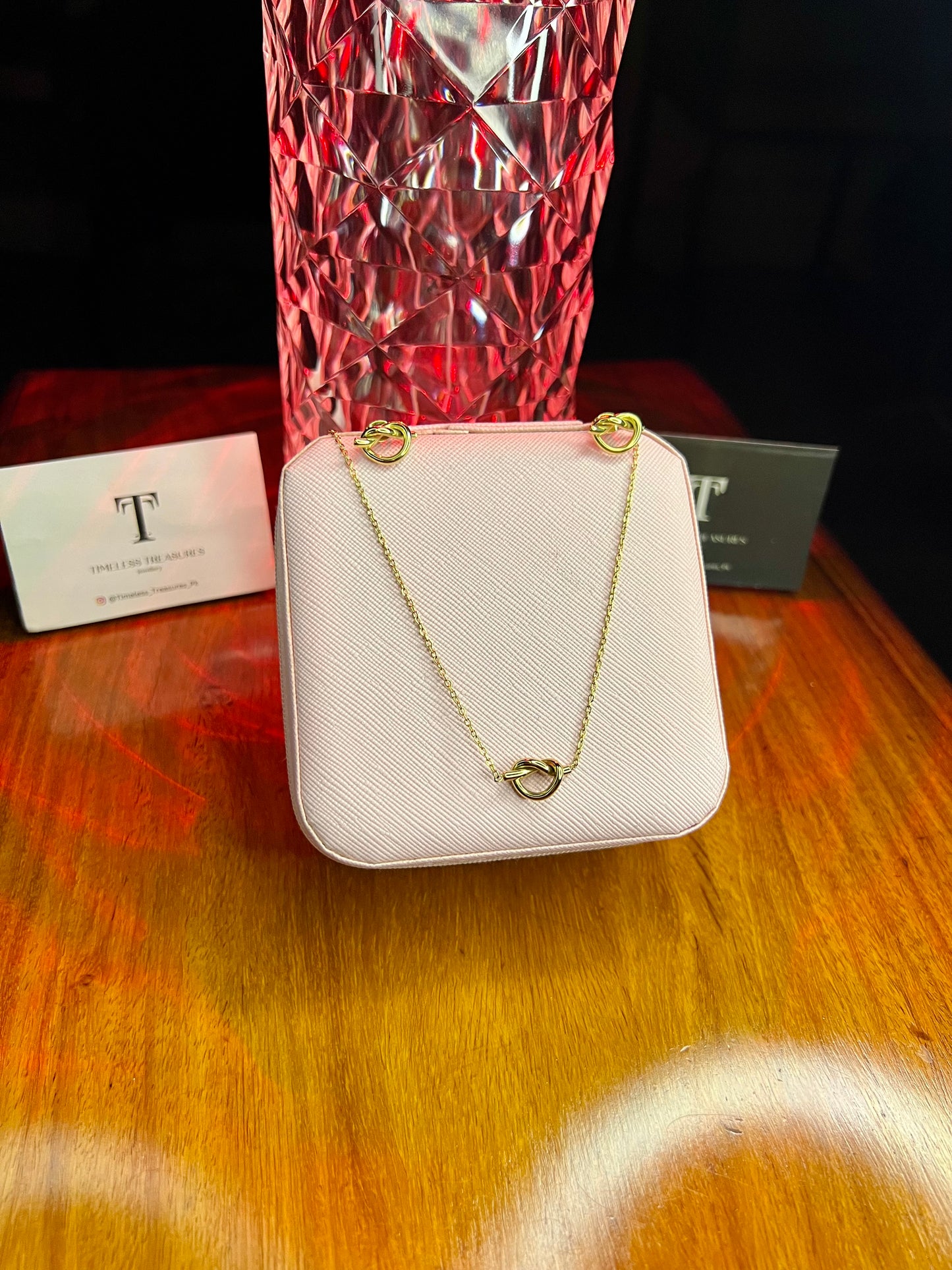 Premium Quality Stainless Steel 18k Infinity Loop Set