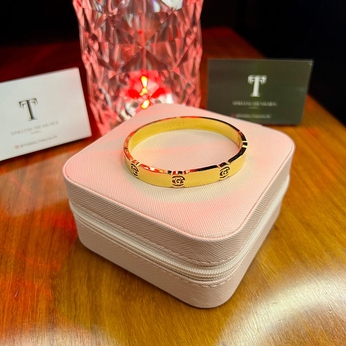 Premium Quality Stainless Steel 18k Gucci Gold Handcuff