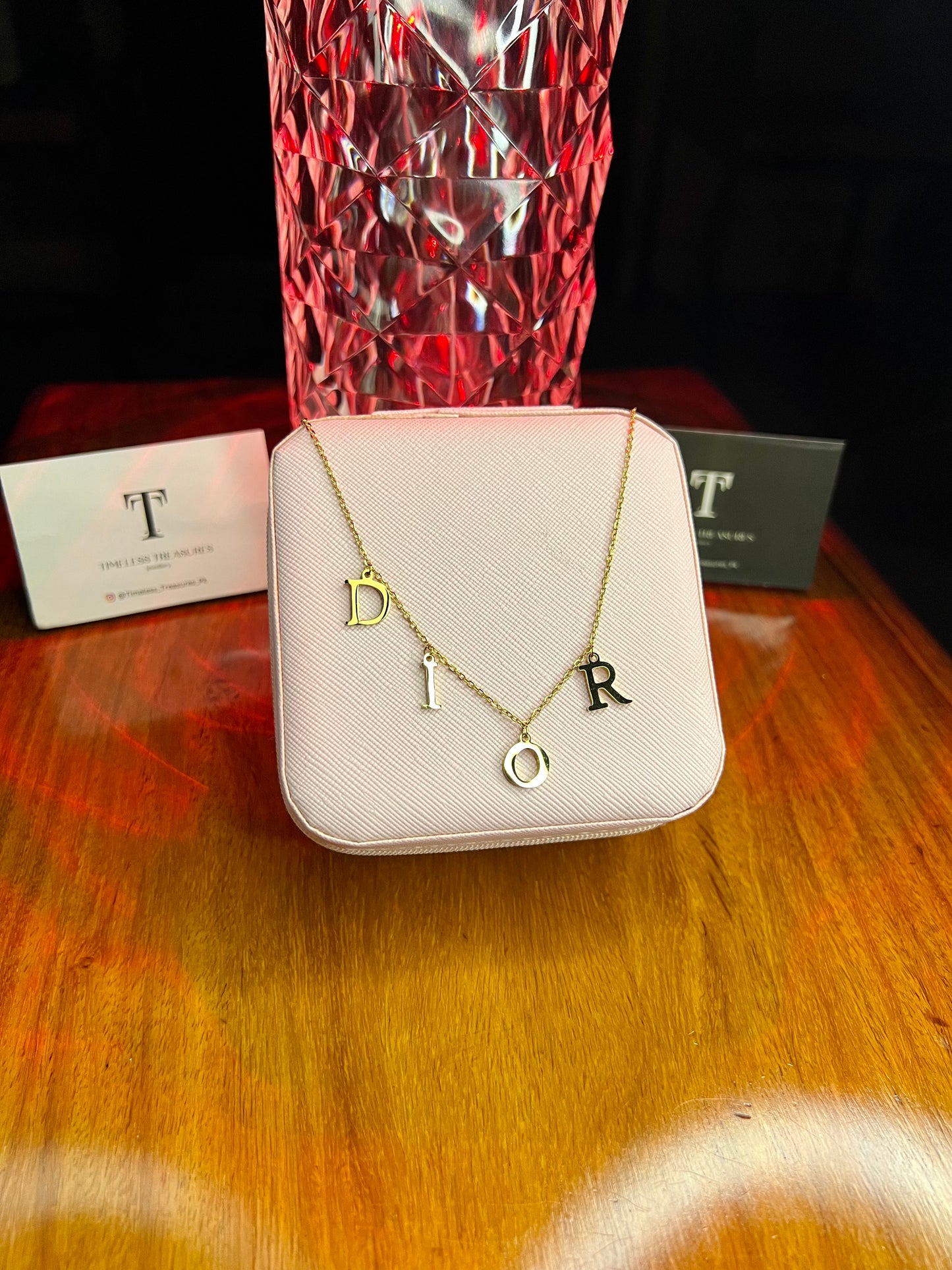 Premium Quality Stainless Steel 18k Dior Gold Necklace