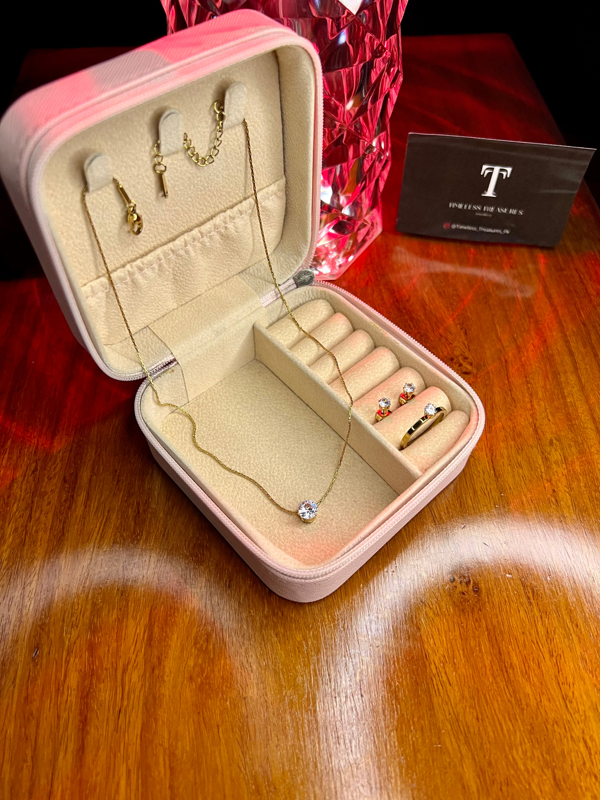 Premium Quality Stainless Steel 18k Diamond Cut 3pc Set