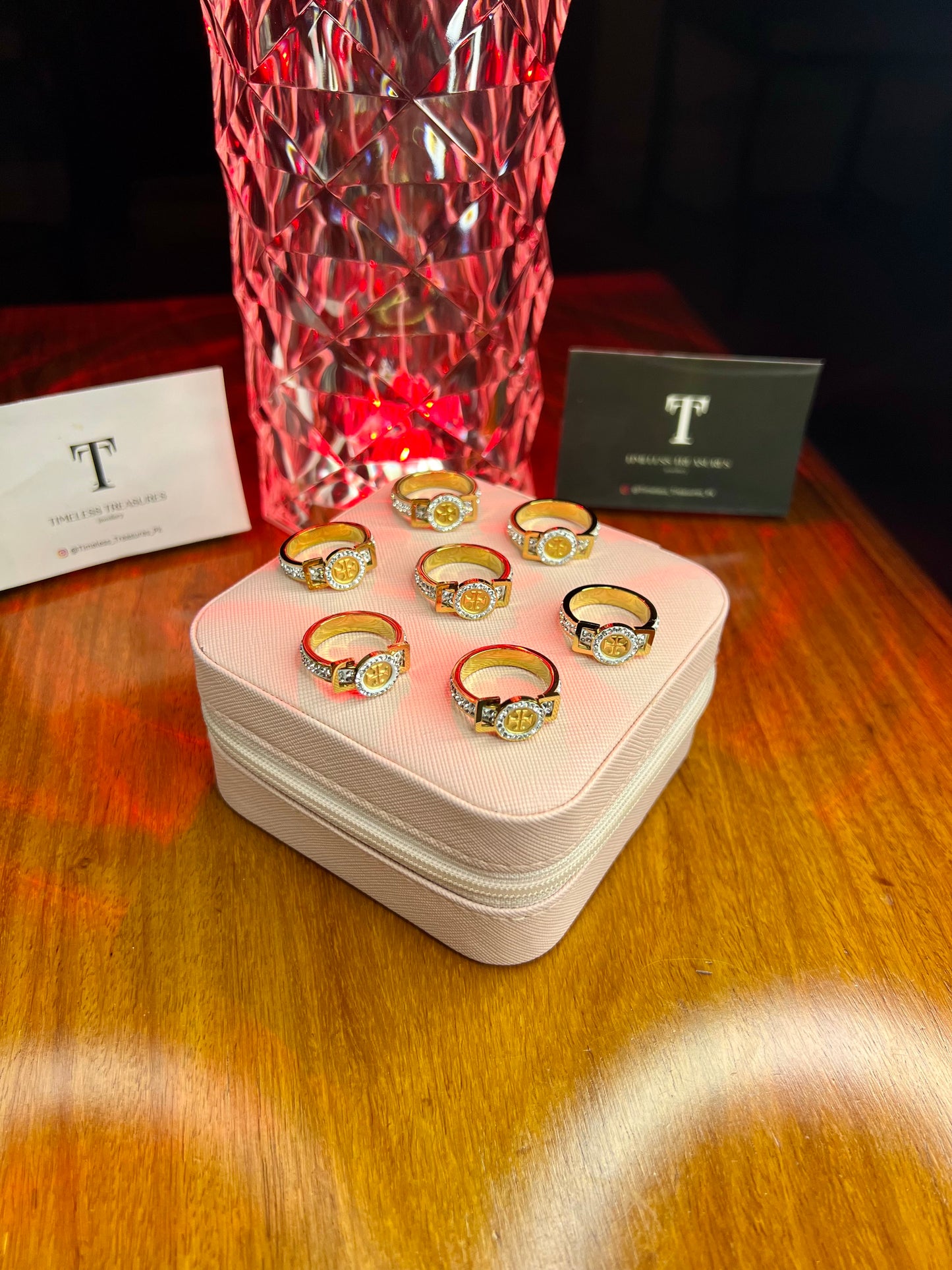 Premium Quality Stainless Steel 18k Tory Royal Ring