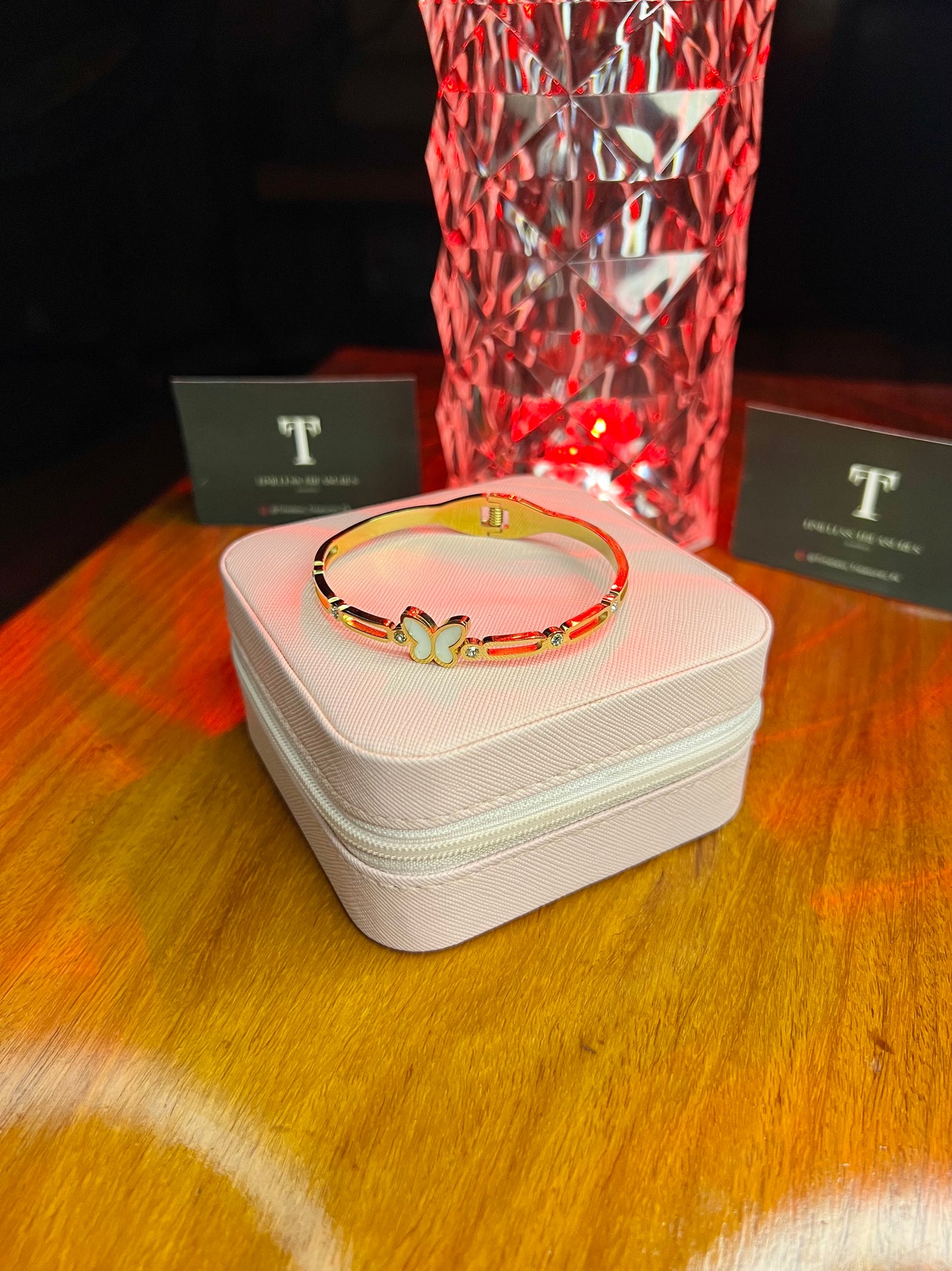 Premium Quality Stainless Steel 18k Butterfly Lux Bangle
