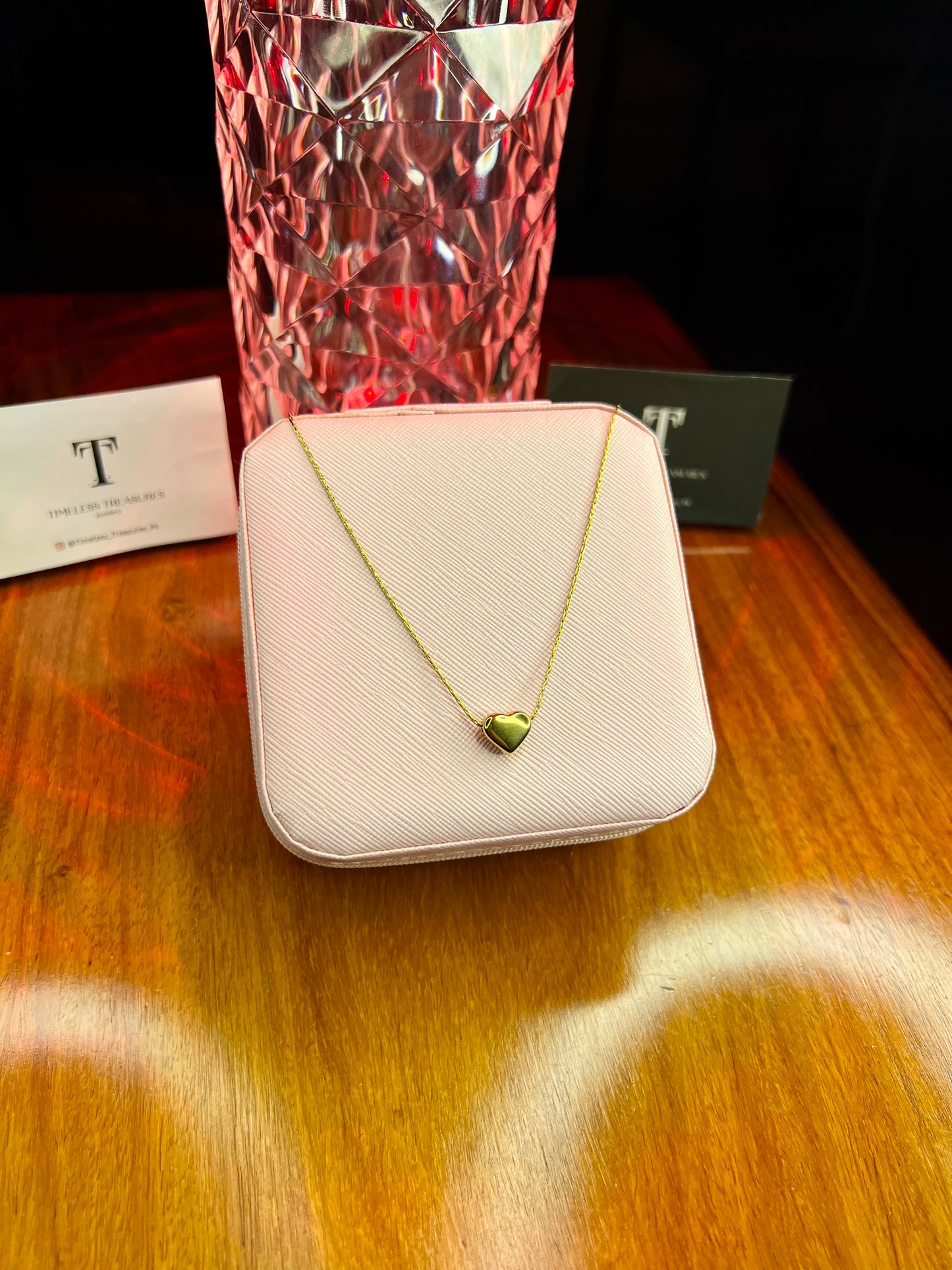 Premium Quality Stainless Steel 18k Divine Heart Classic Pendant