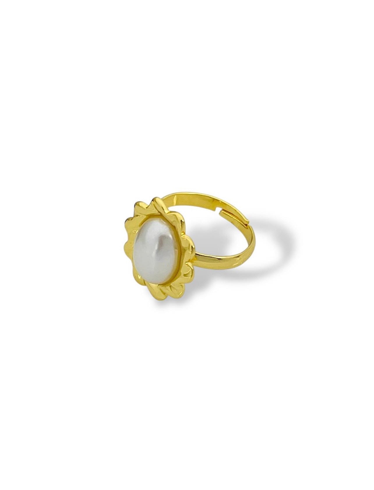 Premium Quality Stainless Steel 18k Pearl Whisper Ring