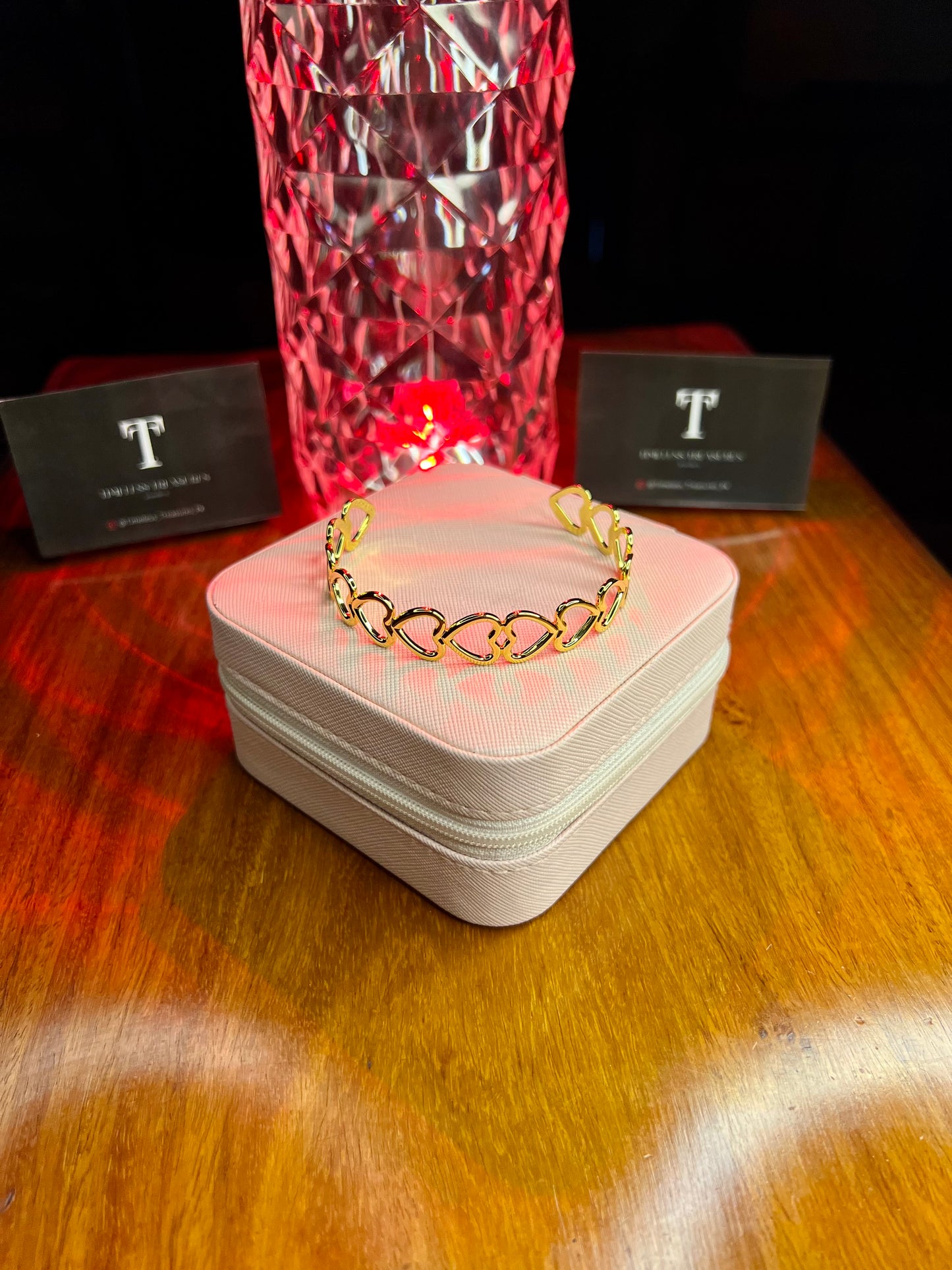Premium Quality Stainless Steel 18k Nova Heart Cuff