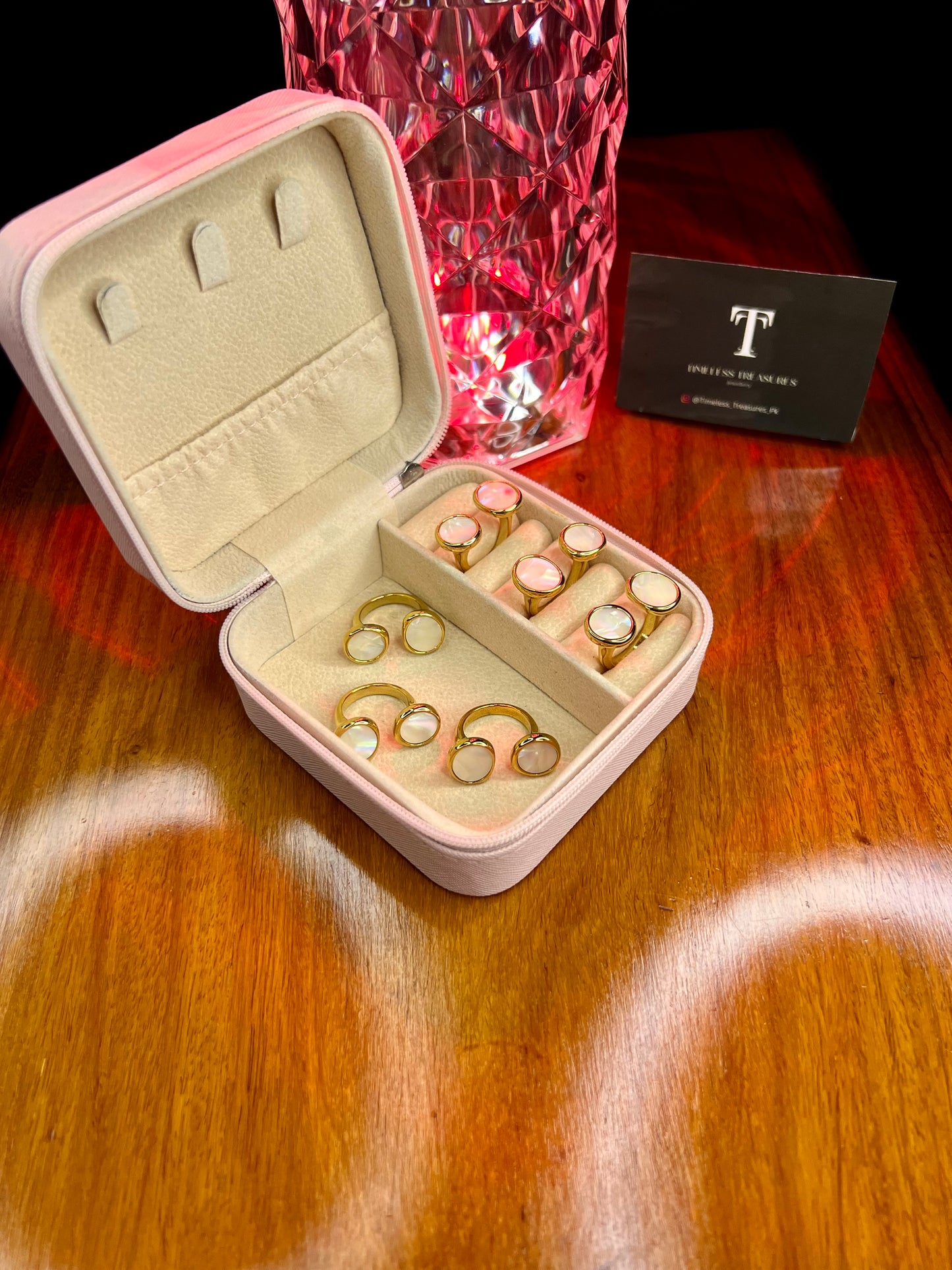 Premium Quality Stainless Steel 18k Marbella Shell Ring