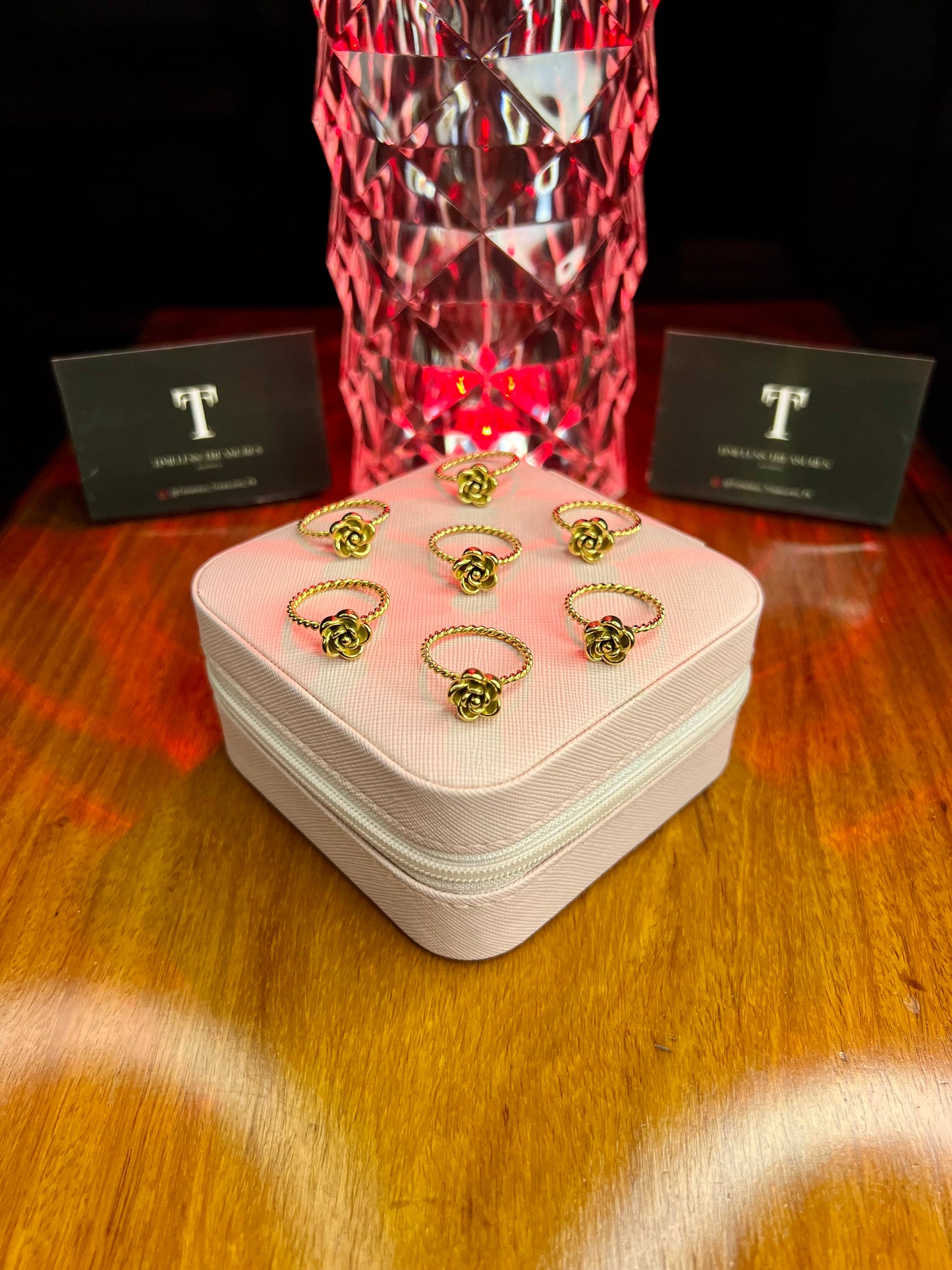 Premium Quality Stainless Steel 18k Rose Gold Ring