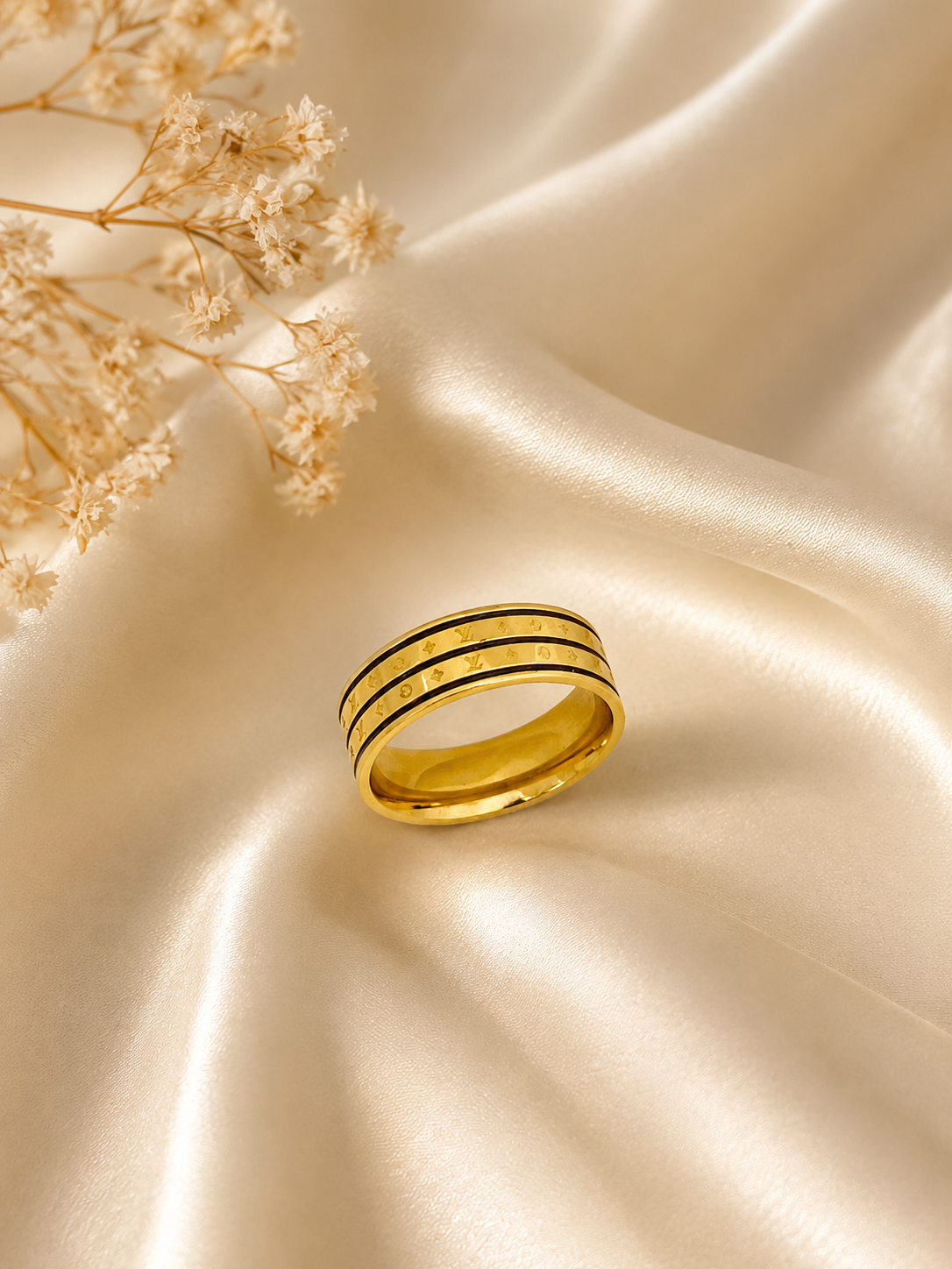 Premium Quality Stainless Steel 18k Everlight Gold Ring