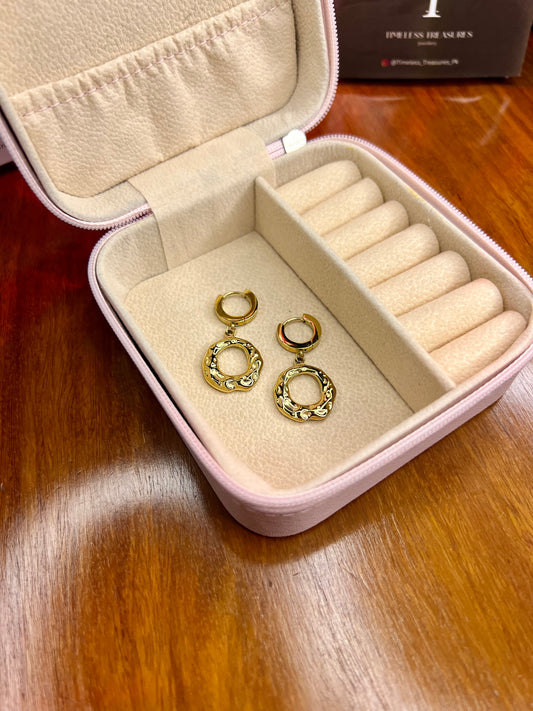 Premium Quality Stainless Steel 18k Vintage Ring Luxury Earrings