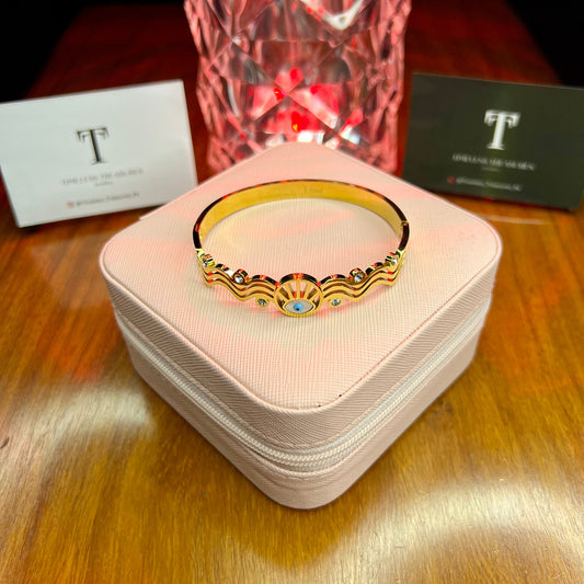 Premium Quality Stainless Steel 18k Blooming Shine Handcuff