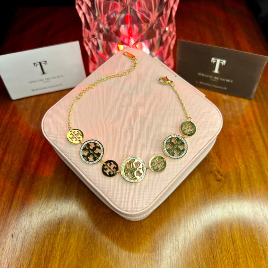 Premium Quality Stainless Steel 18k Tory Luxury Bracelet