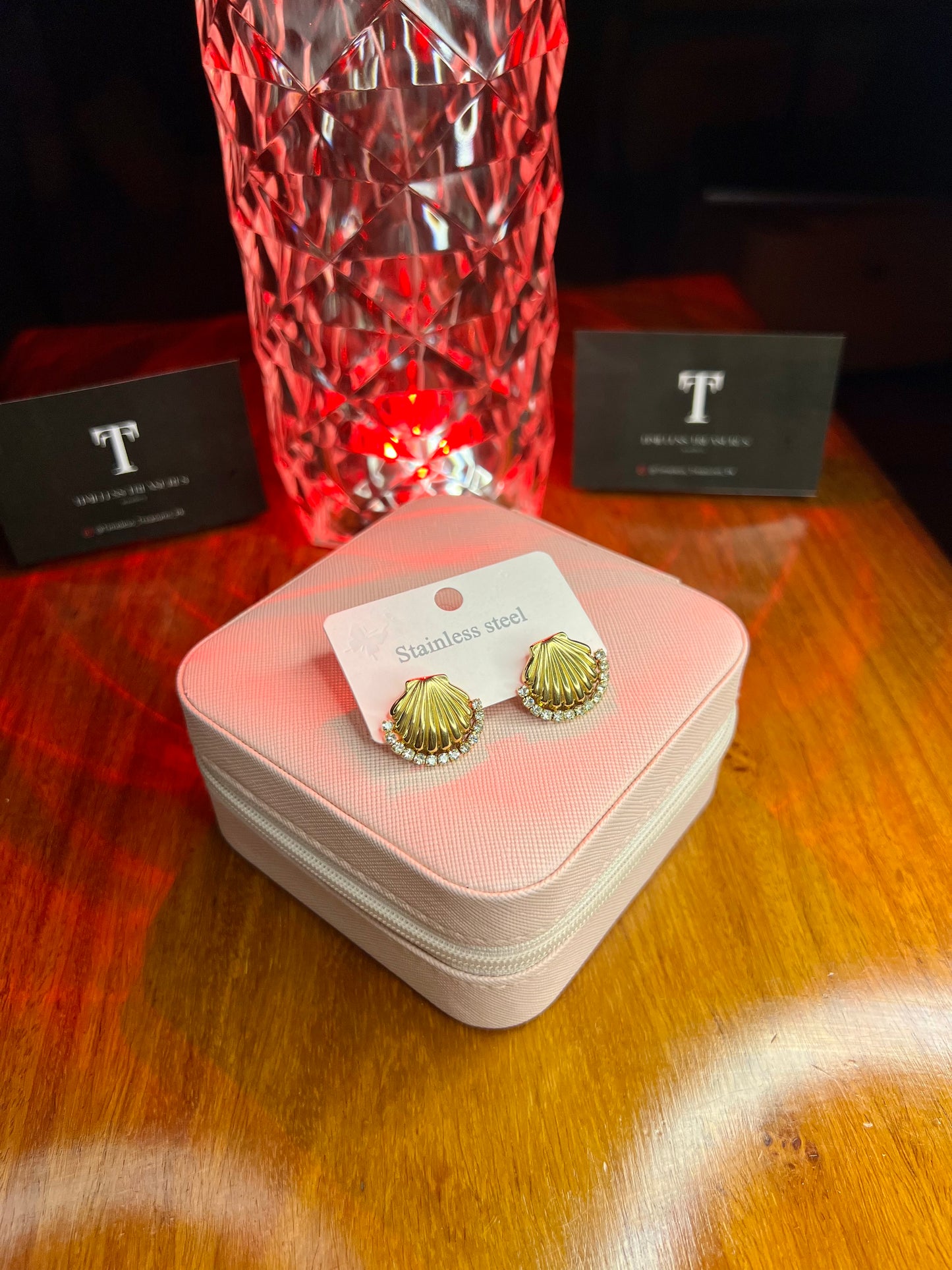 Premium Quality Stainless Steel 18k Marina Bloom Earrings