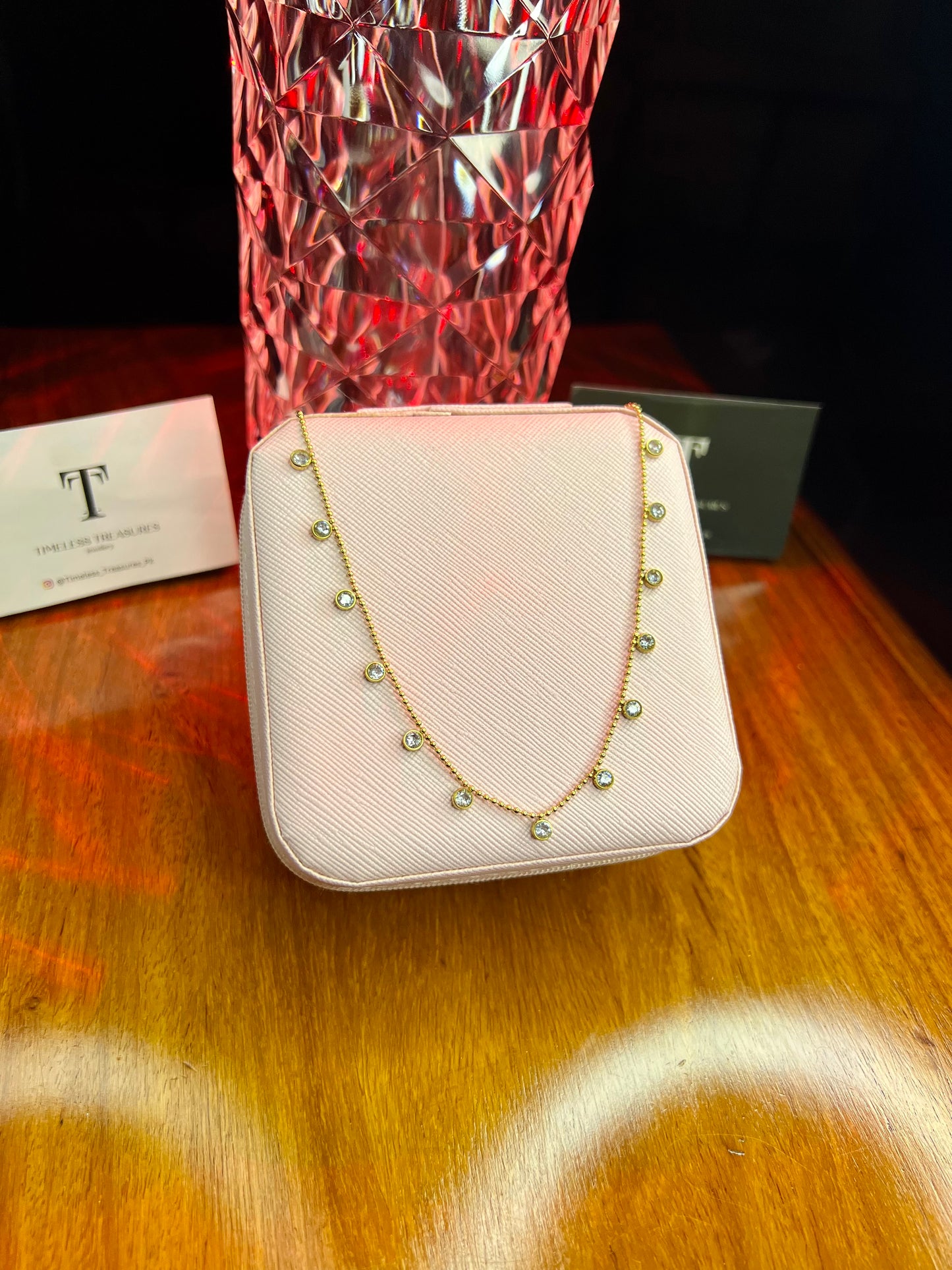 Premium Quality Stainless Steel 18k MoonStone Necklace