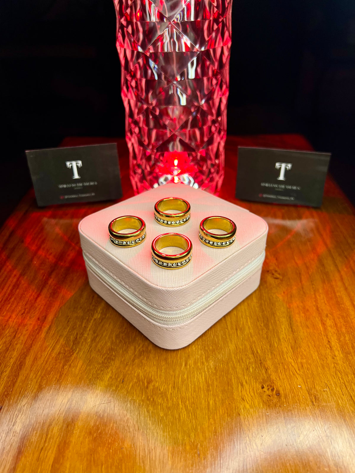 Premium Quality Stainless Steel 18k Halena Gold Ring