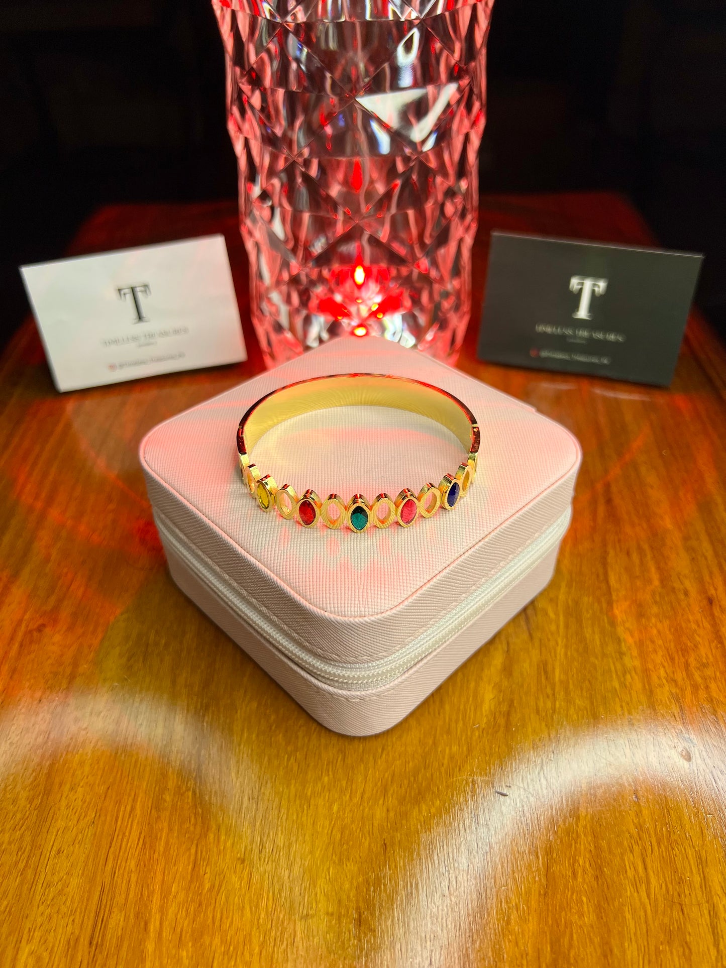 Premium Quality Stainless Steel 18k Prism Glow Cuff