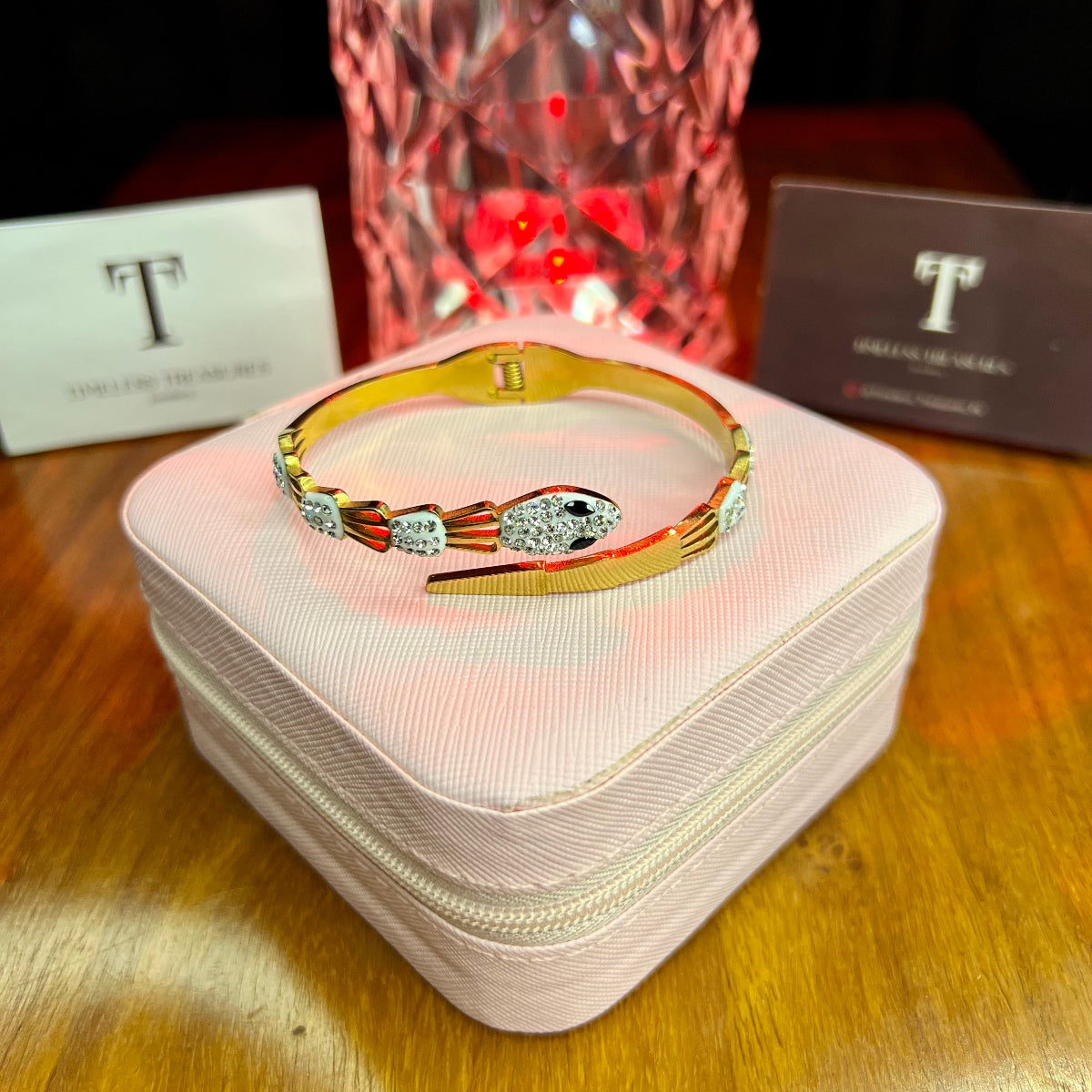 Premium Quality Stainless Steel 18k Bvlgari Inspired Handcuff