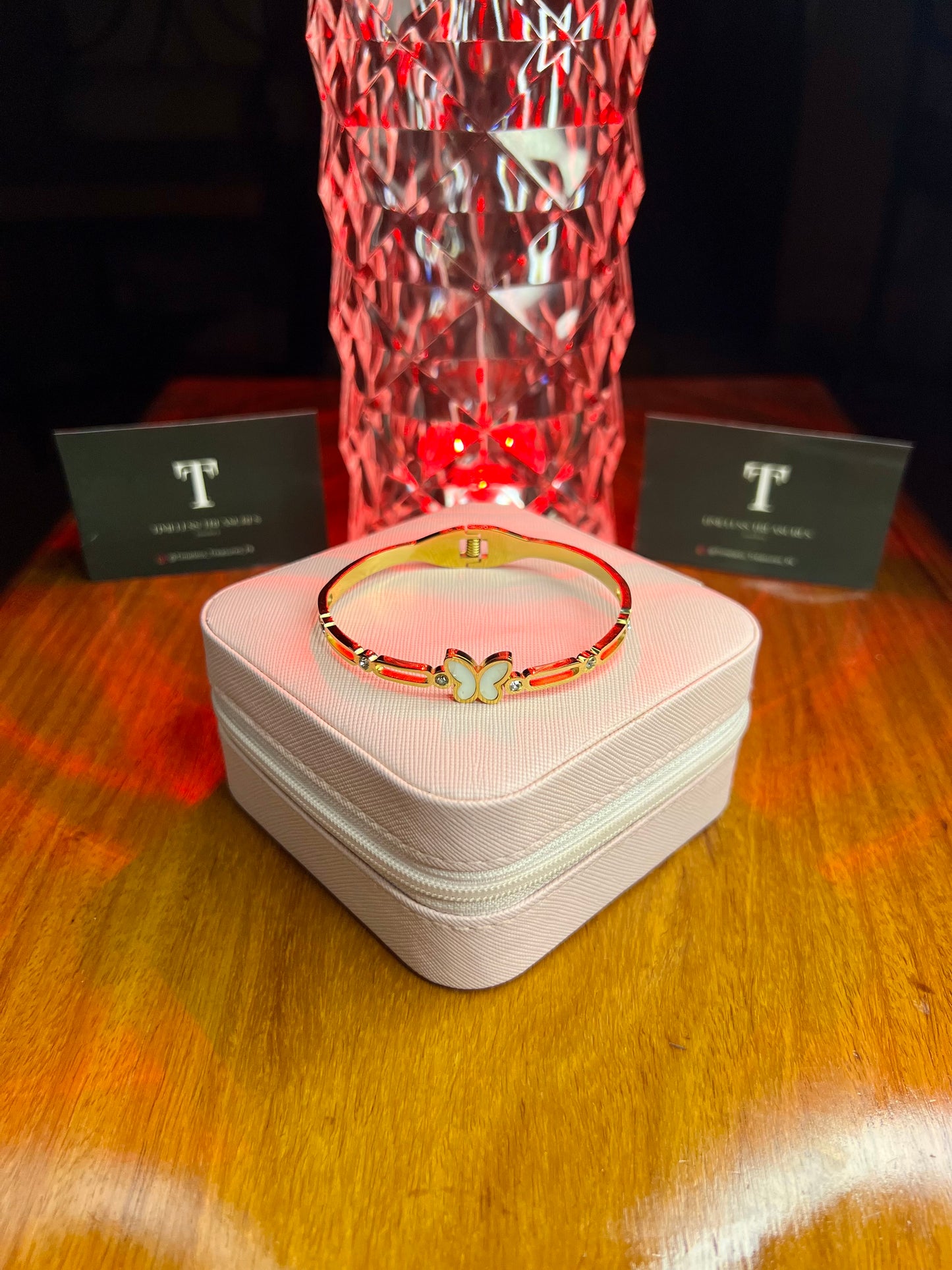Premium Quality Stainless Steel 18k Butterfly Lux Bangle