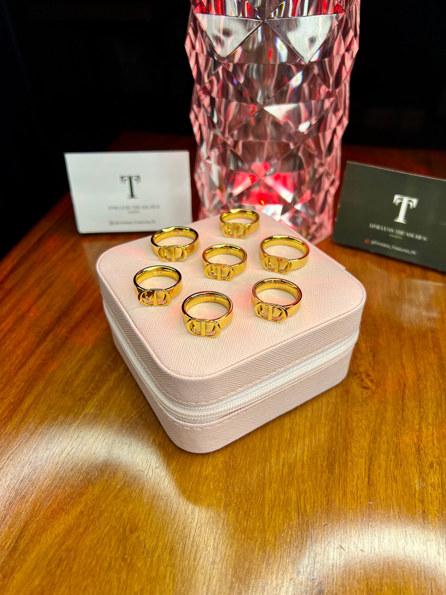 Premium Quality Stainless Steel 18k Dior Gold Ring