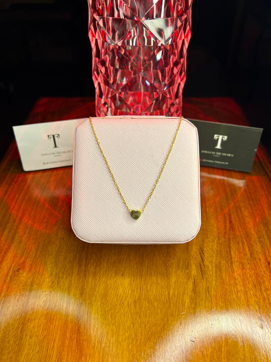 Premium Quality Stainless Steel 18k Golden Heart Necklace