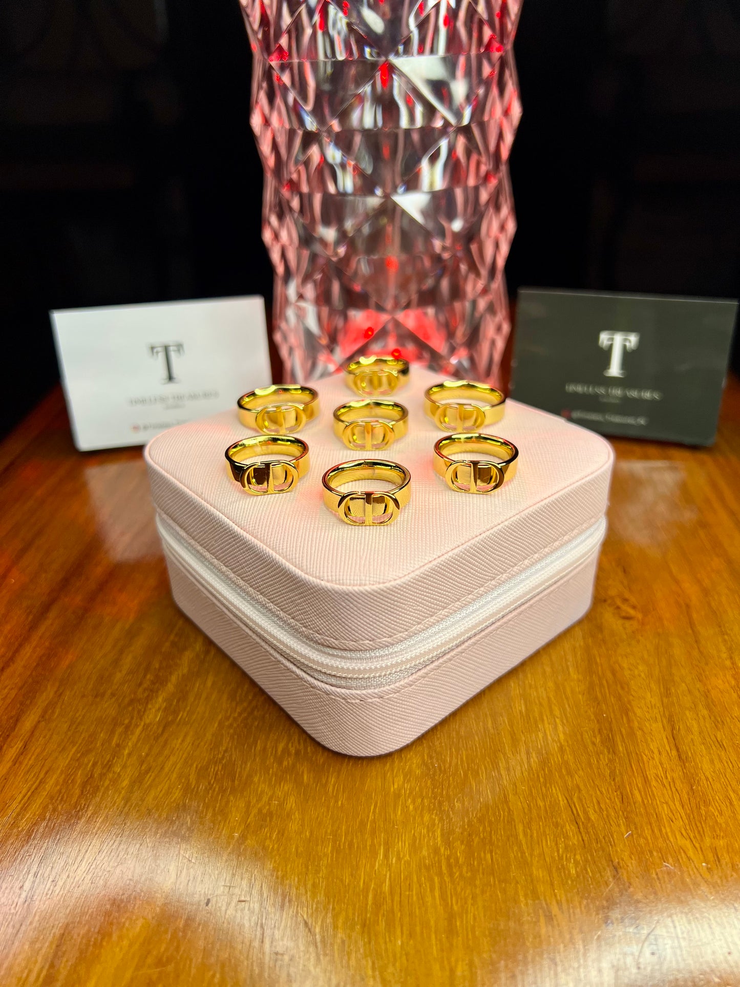 Premium Quality Stainless Steel 18k Dior Gold Ring