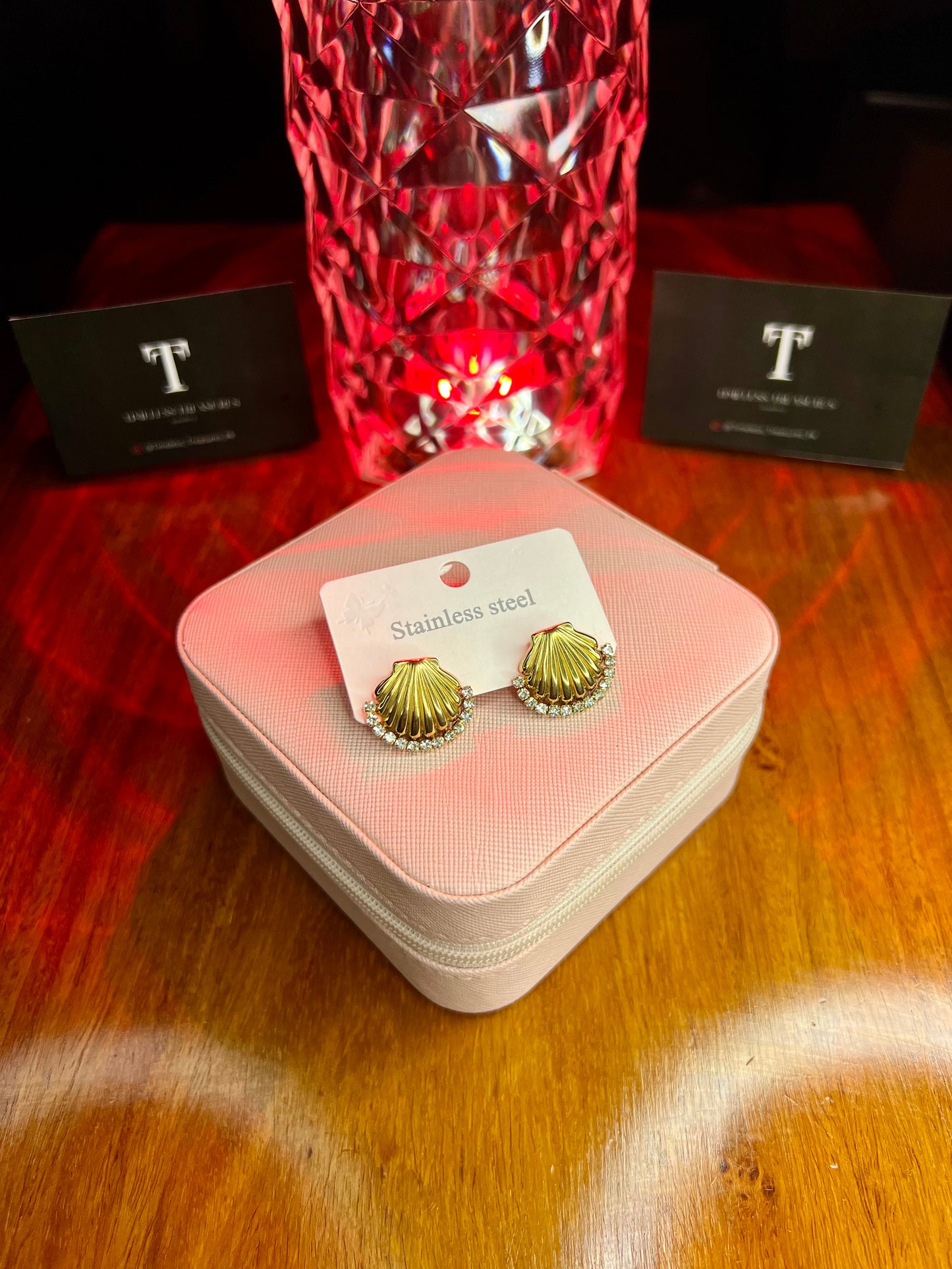 Premium Quality Stainless Steel 18k Marina Bloom Earrings