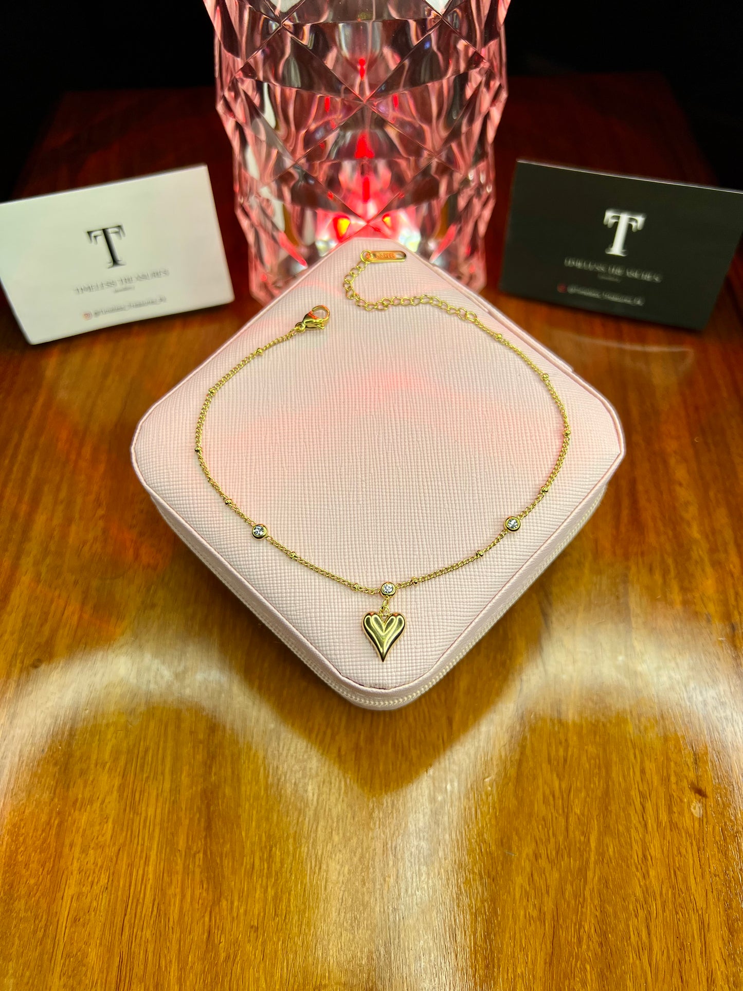 Premium Quality Stainless Steel 18k Gleaming Grace Anklet